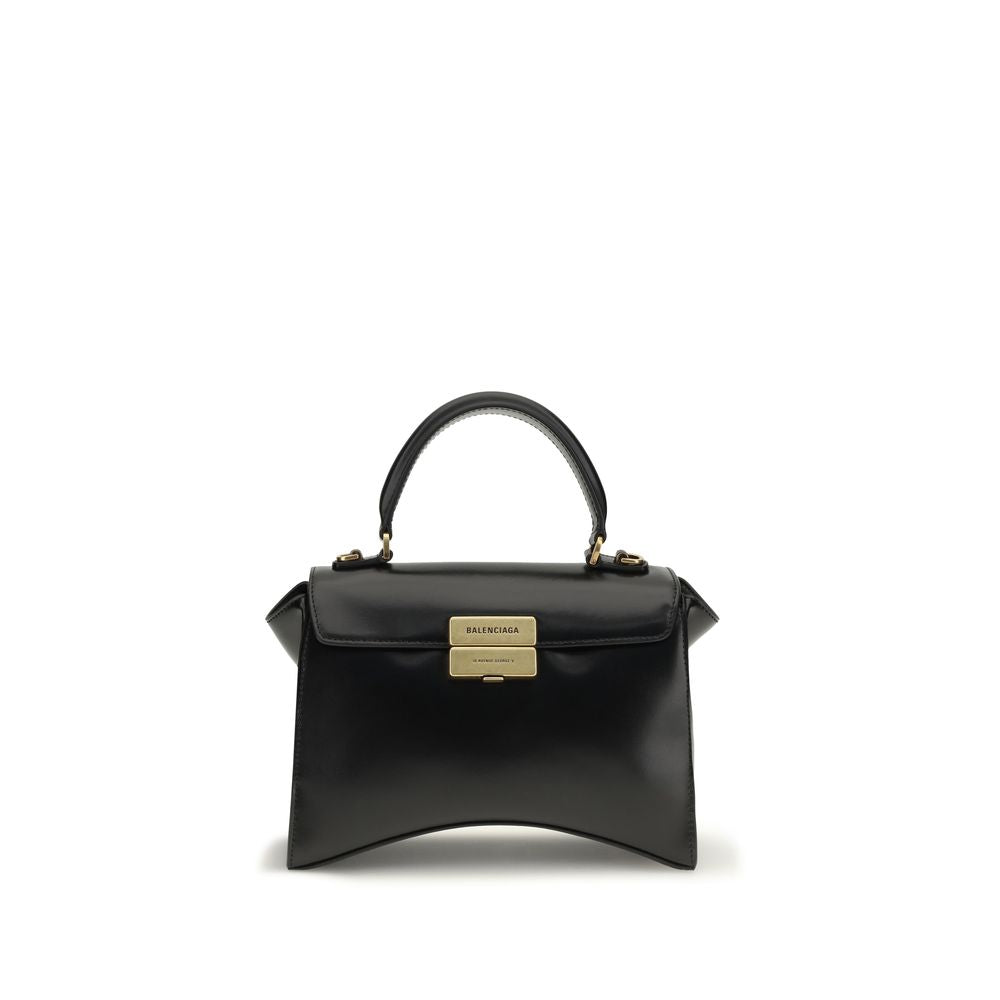 Elevate your style with the Balenciaga Black Calf Leather Bos Taurus Shoulder Bag, a testament to Italian craftsmanship and timeless elegance, designed for the discerning individual.