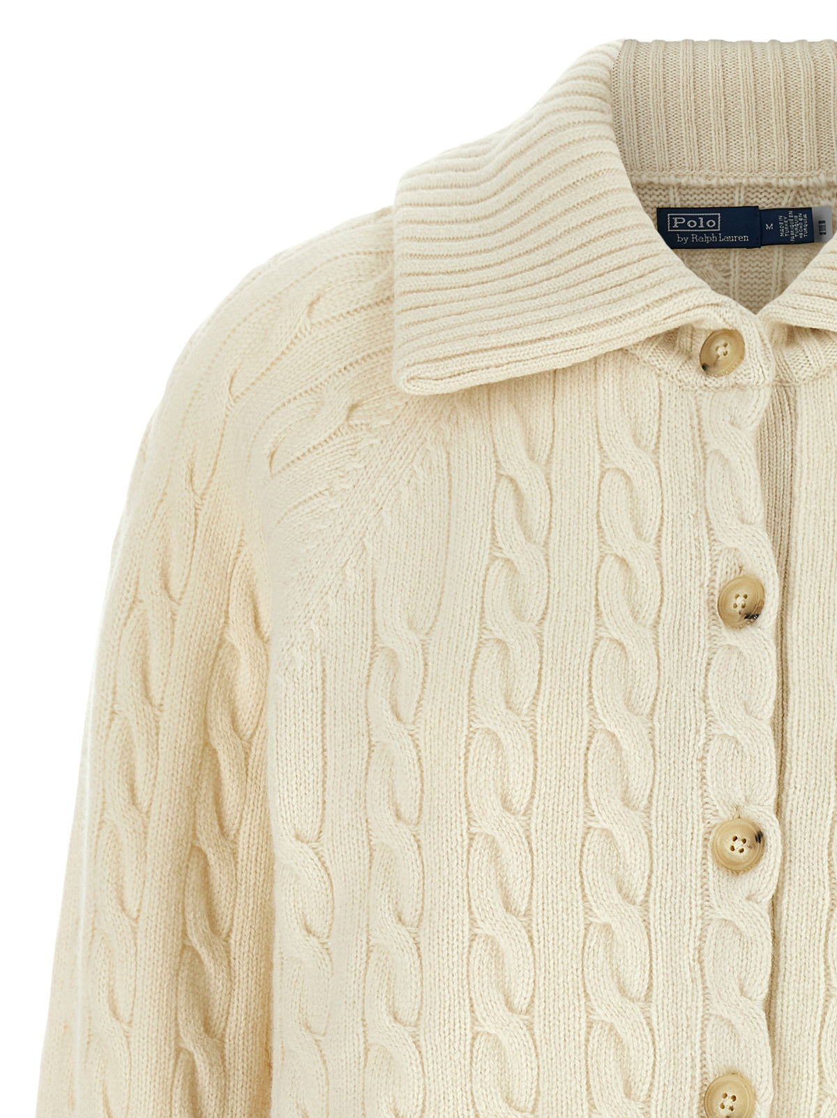 Polo Ralph Lauren White Wool Cardigan