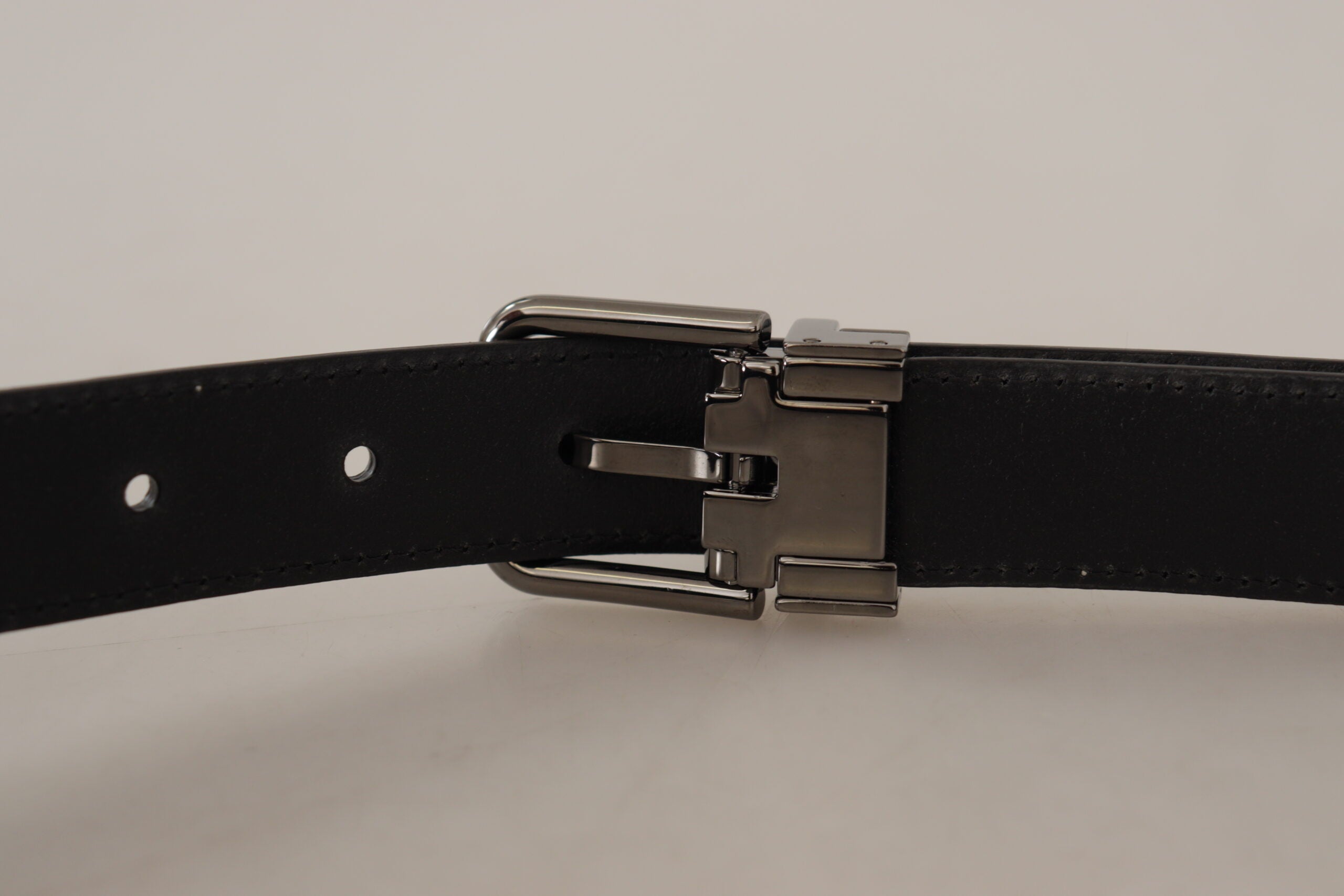 Dolce & Gabbana Multicolor Exotic Leather Patchwork Metal Belt