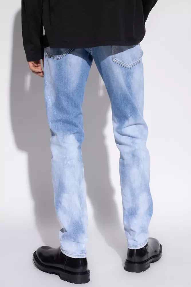 Jeans da uomo in cotone blu Dsquared²