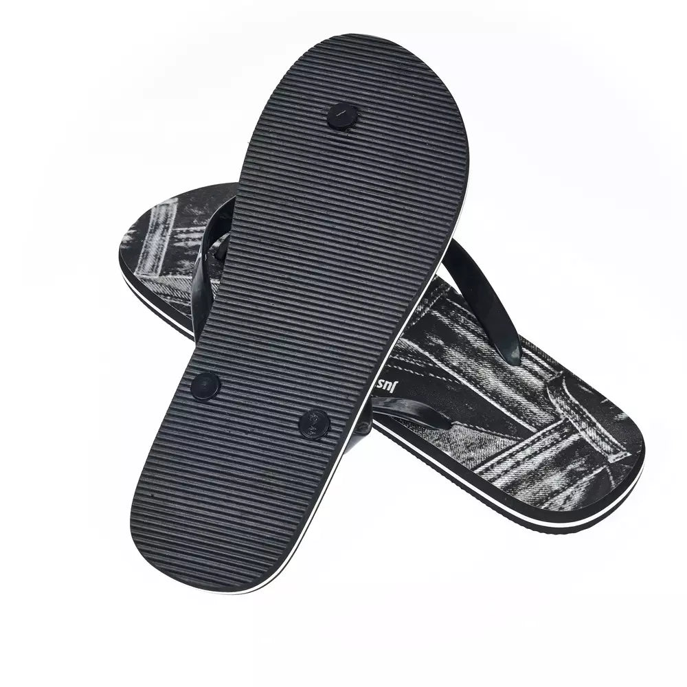 Just Cavalli "Black EVA Men's Sandal with Iconic Design Detail"