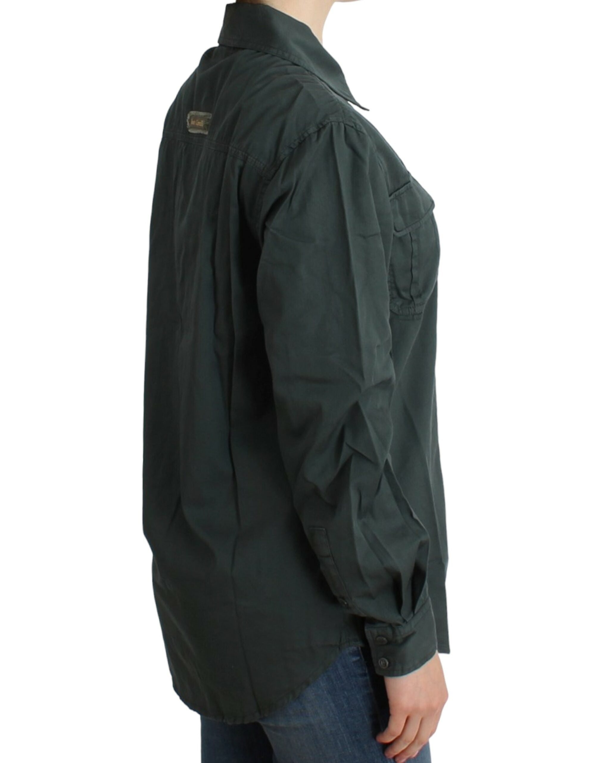 Cavalli Gray button down shirt