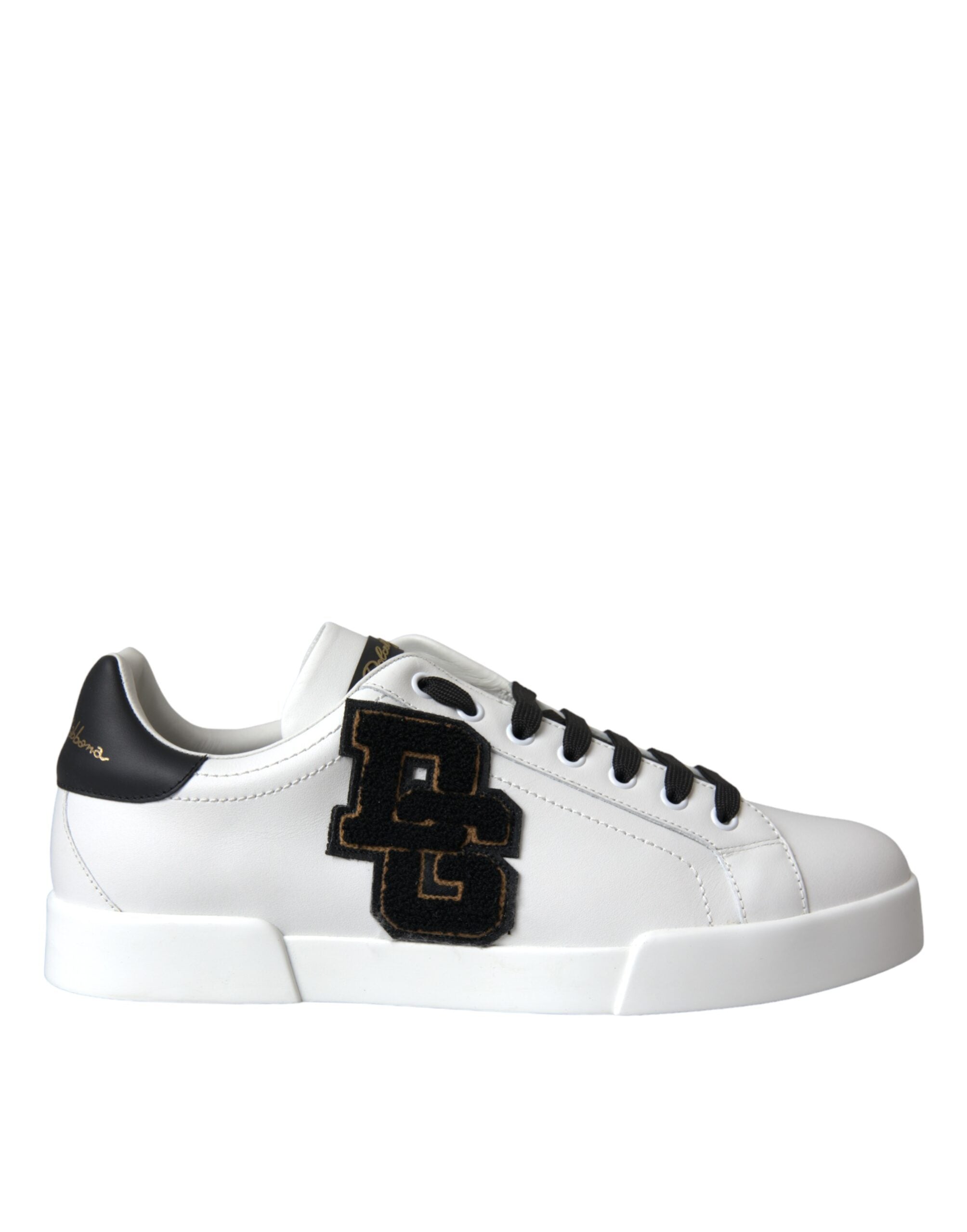 Step into unparalleled elegance with Dolce & Gabbana's artisanal white leather sneakers, a luxurious blend of style and comfort, expertly crafted in Italy.
