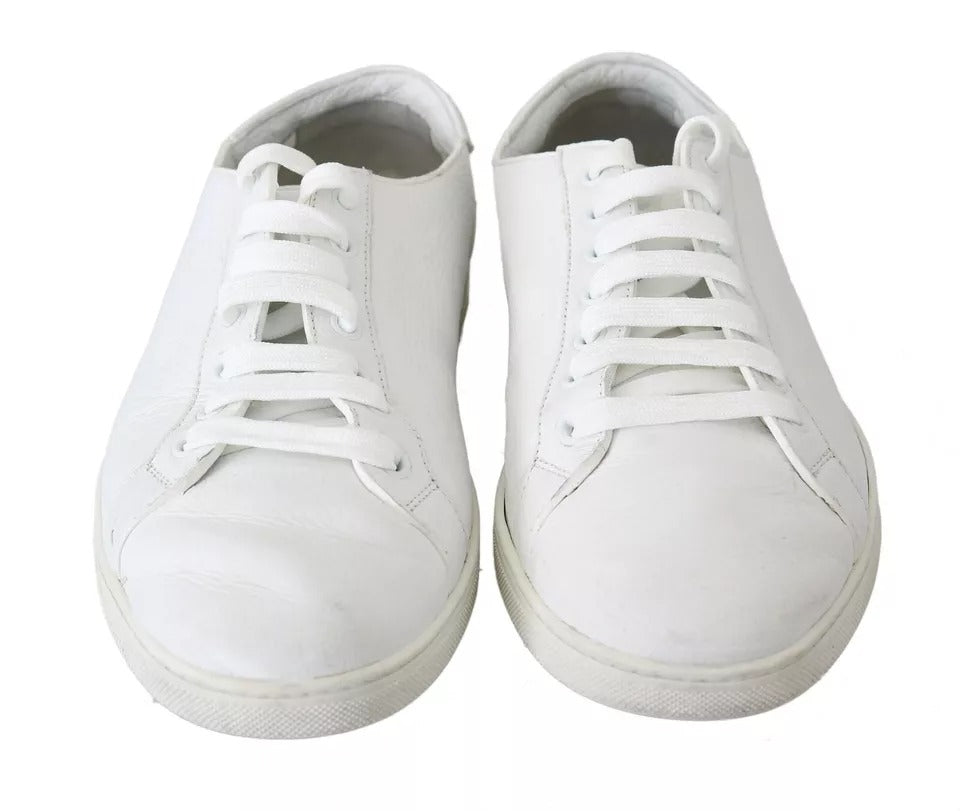 Dolce & Gabbana White Saint Tropez Sneakers - Luxury Leather Footwear