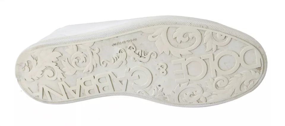 Dolce & Gabbana White Saint Tropez Sneakers - Luxury Footwear