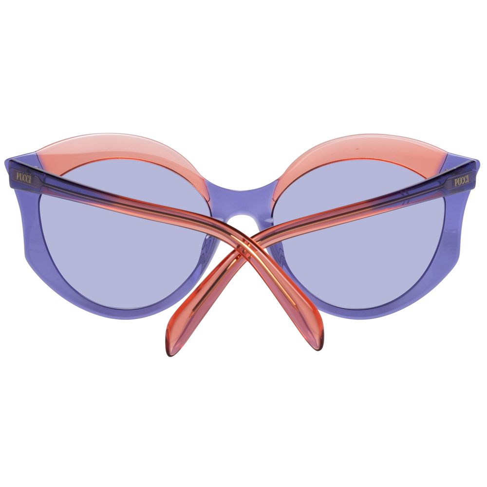 Indulge in the elegance of Emilio Pucci Purple Plastic Sunglasses, where exquisite craftsmanship meets timeless luxury, perfect for the discerning connoisseur.