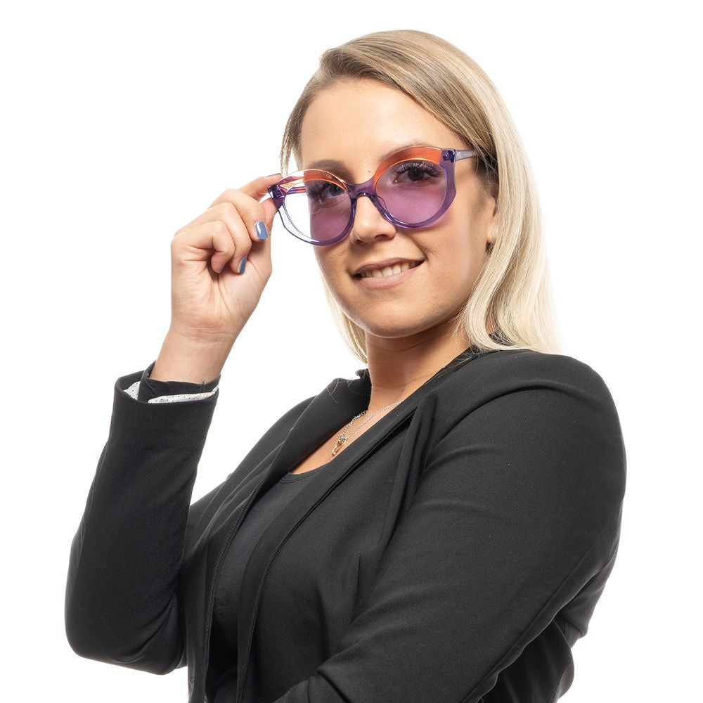 Embrace the essence of sophistication with Emilio Pucci's Purple Plastic Sunglasses, a timeless accessory that elevates your style and embodies luxury.
