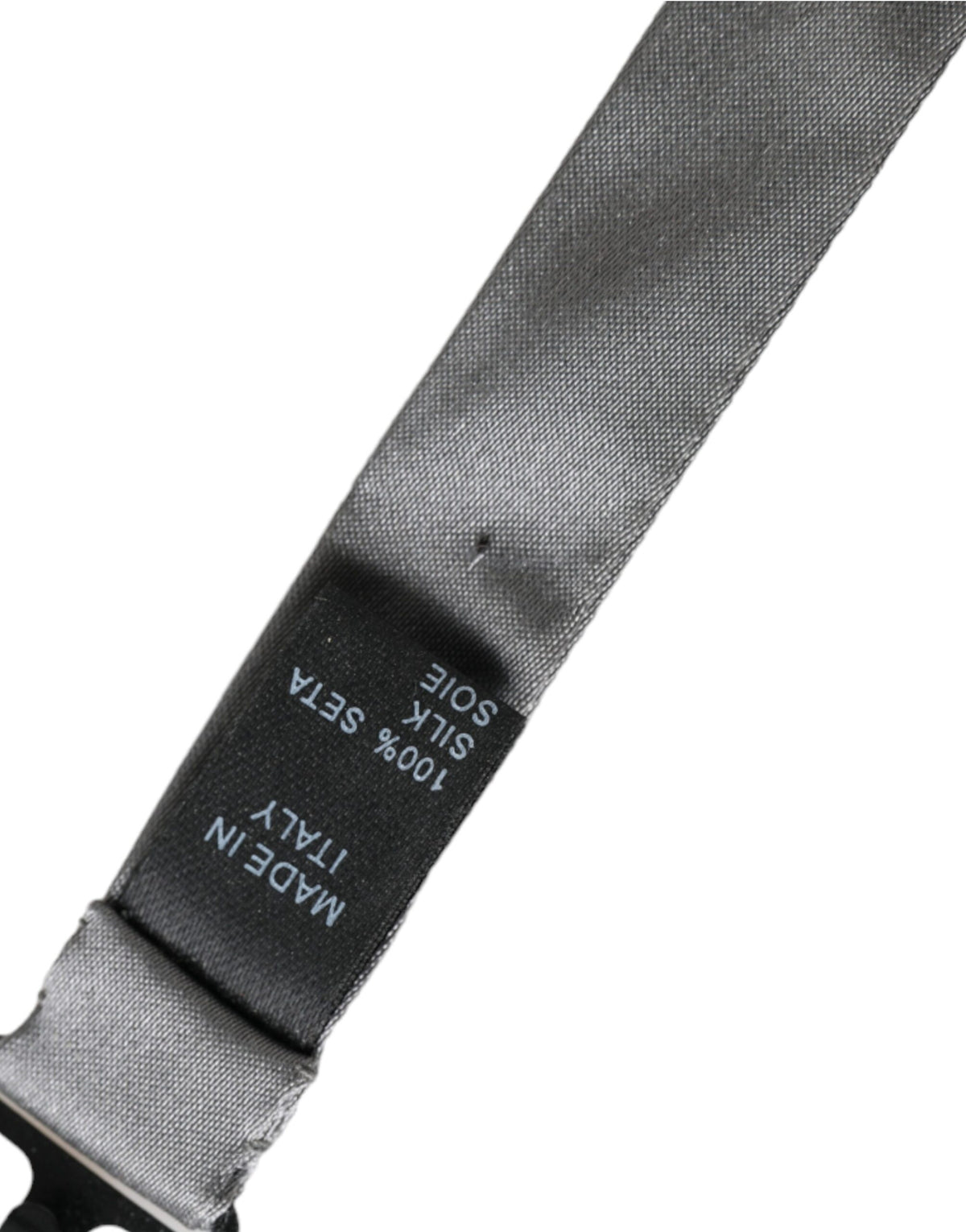 Dolce & Gabbana Gray Silk Bow Tie - Timeless Luxury Accessory