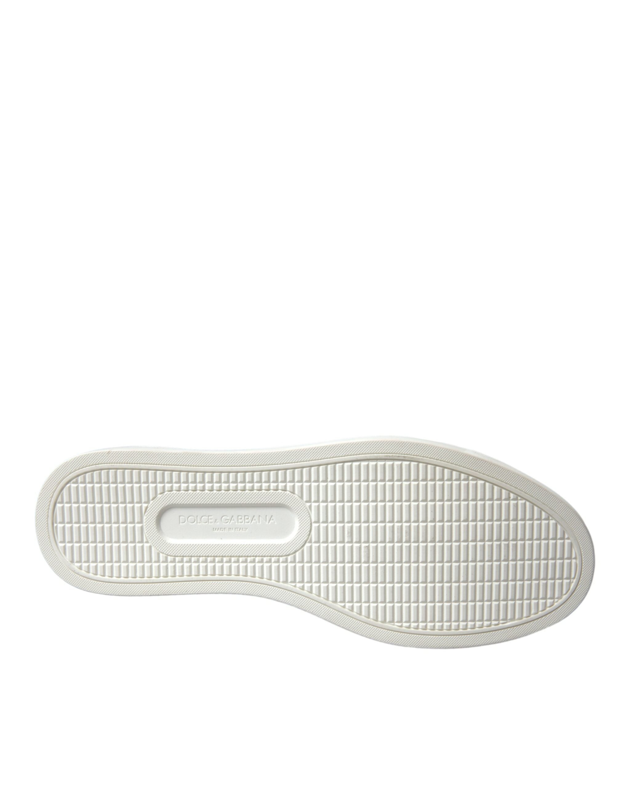 Dolce & Gabbana Red Suede Leather Low Top Sneakers Shoes - DEA STILOSA MILANO