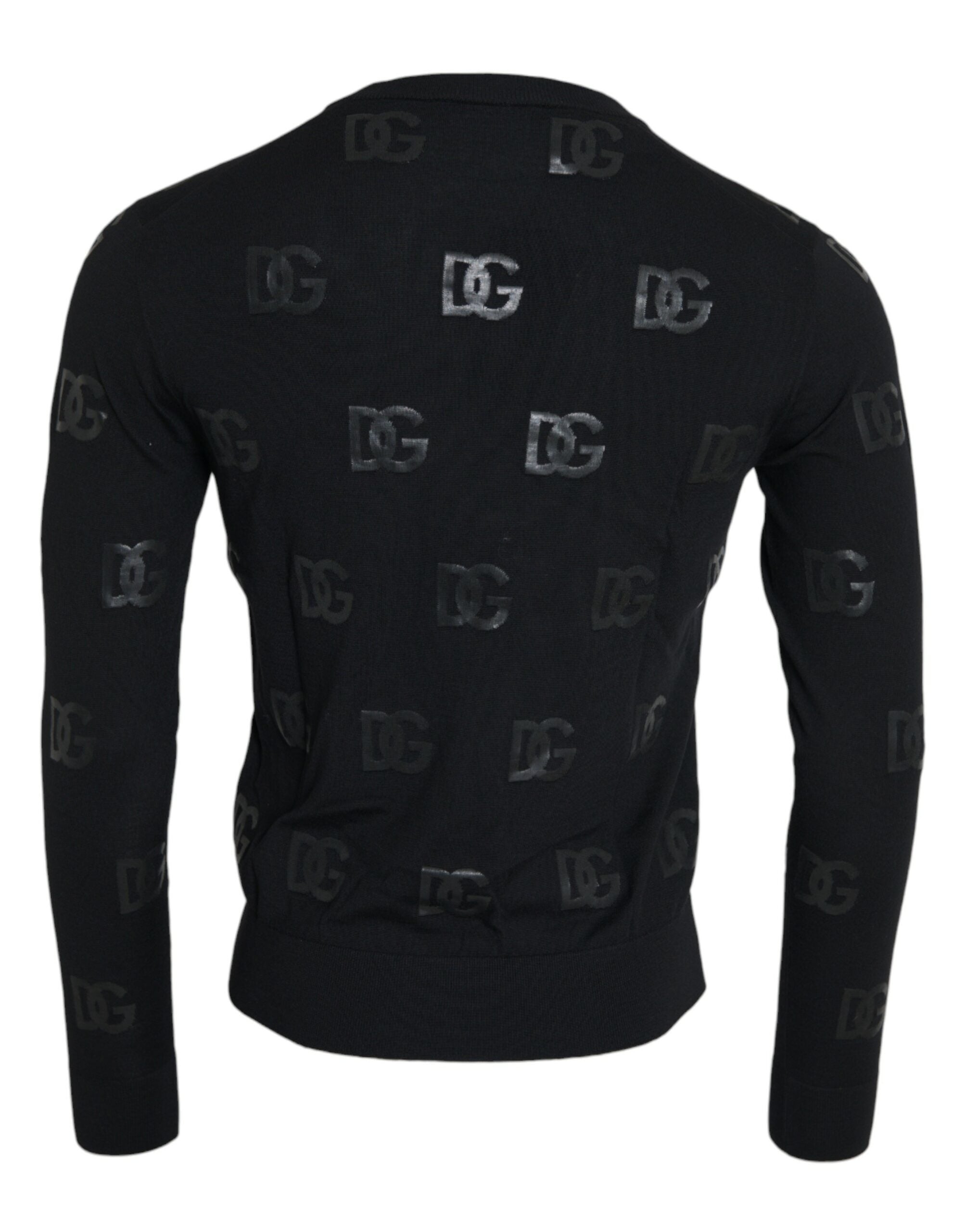 Dolce & Gabbana Black DG Logo Pullover Sweatshirt Sweater - DEA STILOSA MILANO