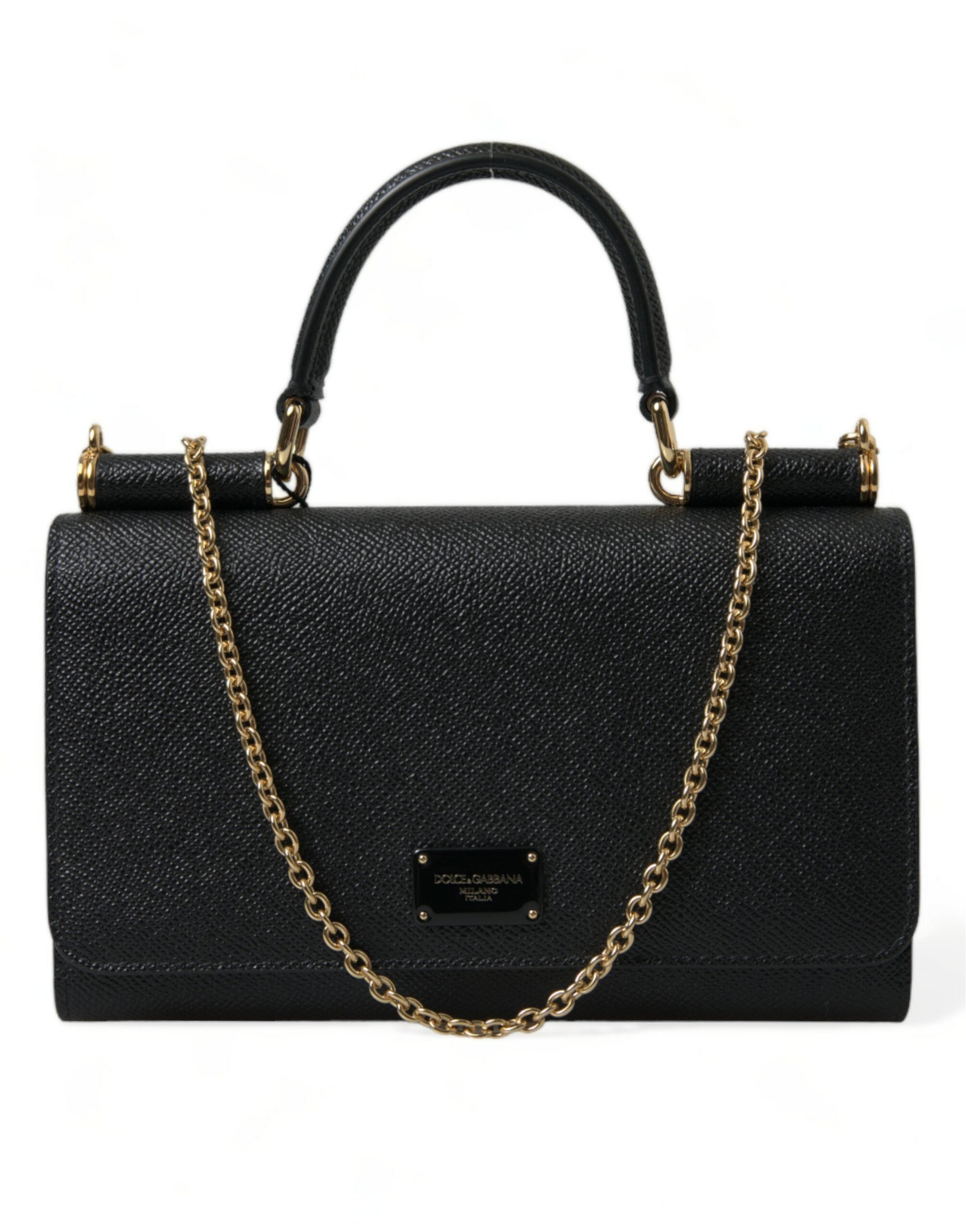 Dolce & Gabbana Elegant Leather Chain-Strapped Phone Case - DEA STILOSA MILANO