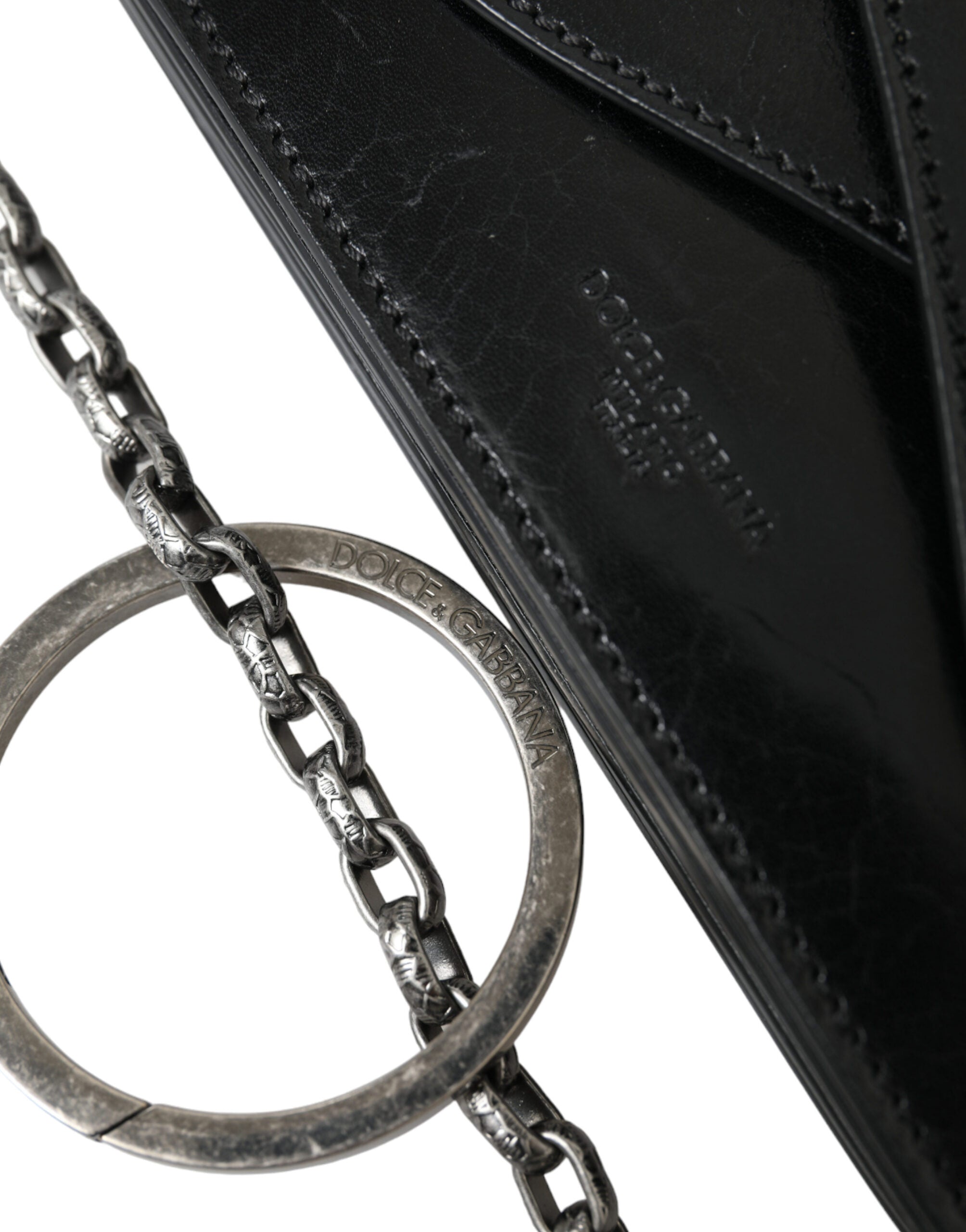 Dolce & Gabbana Sleek Black Leather Shoulder Bag - DEA STILOSA MILANO