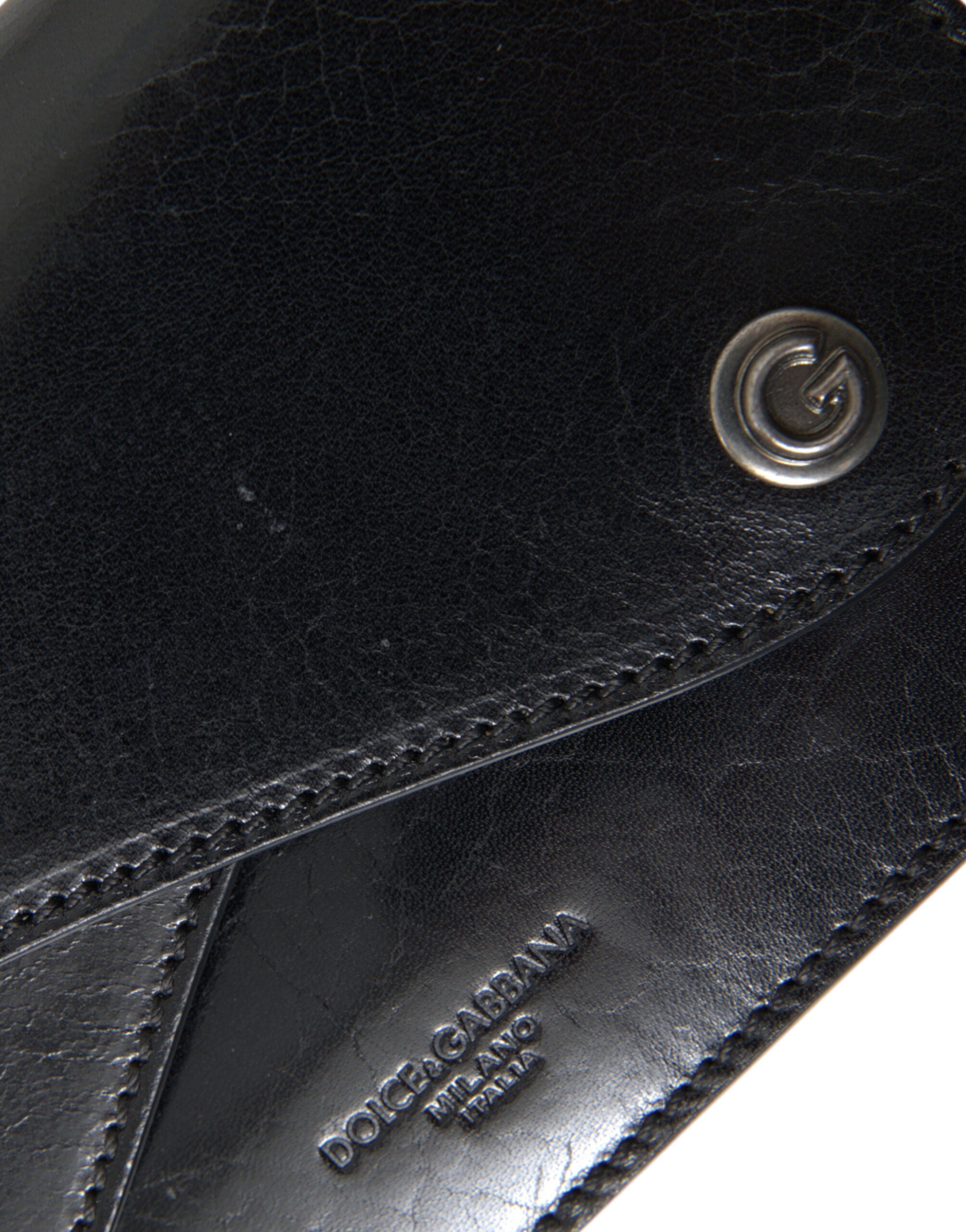 Dolce & Gabbana Sleek Black Leather Shoulder Bag - DEA STILOSA MILANO