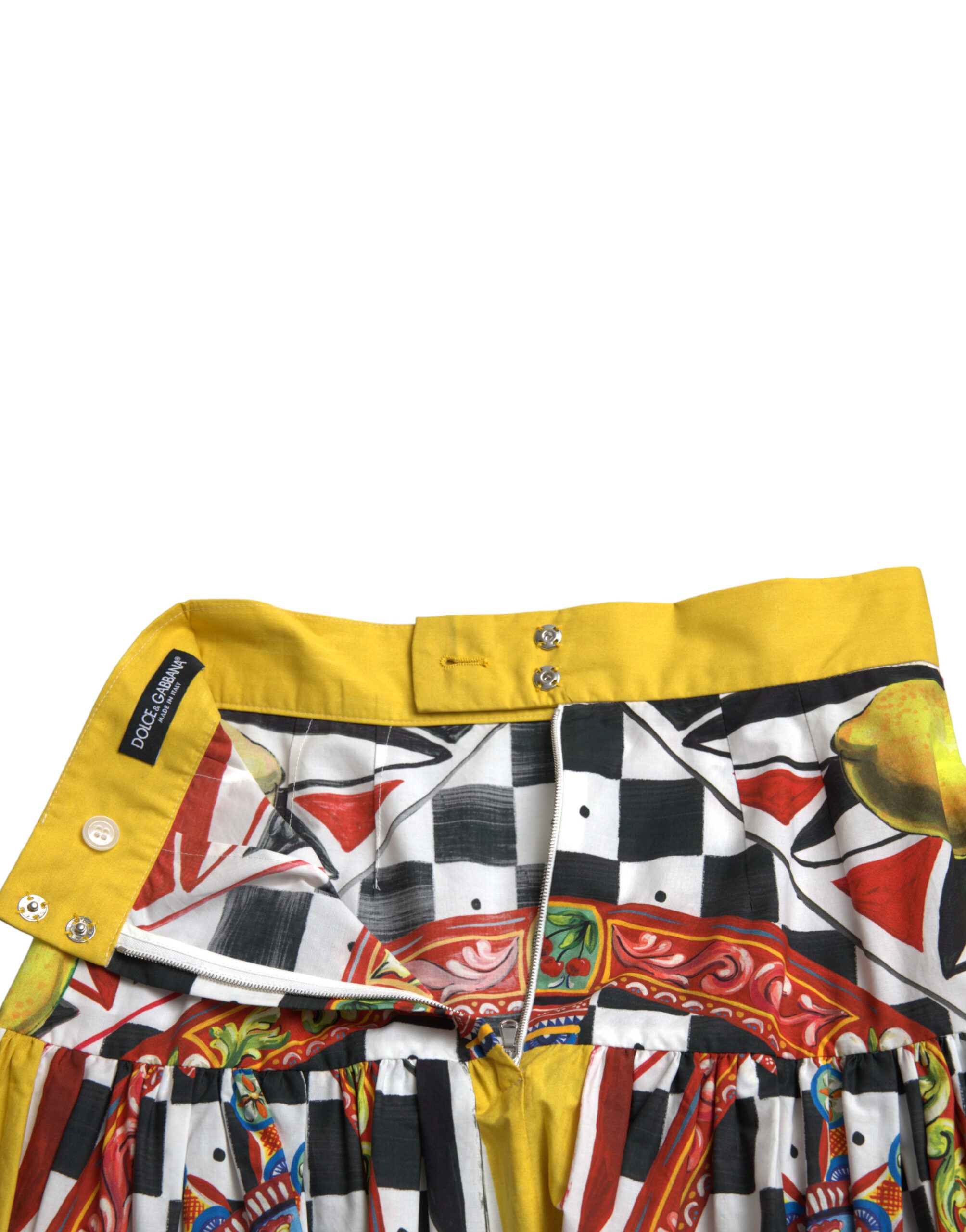 Dolce & Gabbana Elegant High Waist A-Line Midi Skirt - DEA STILOSA MILANO