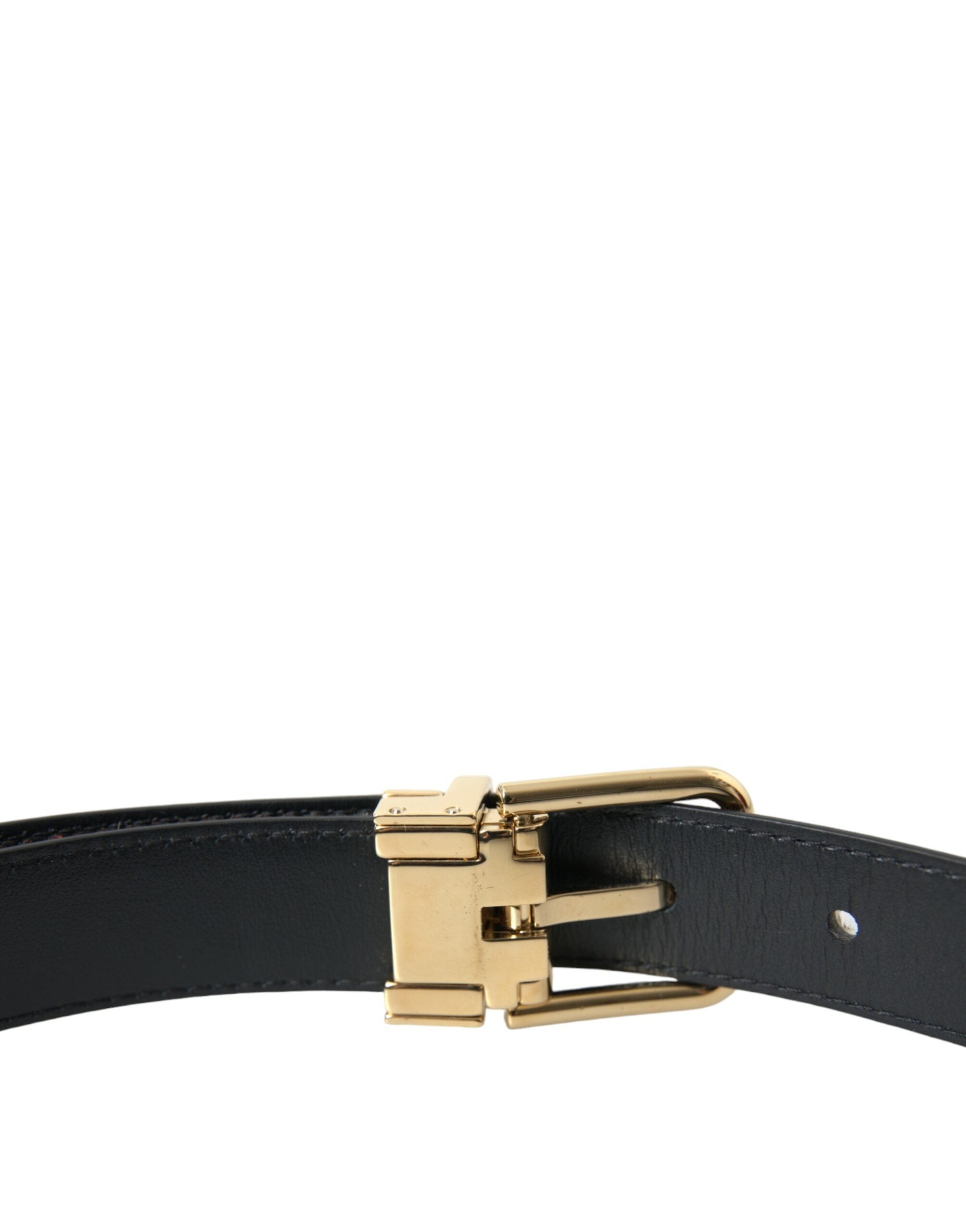 Dolce & Gabbana Brown White Zebra Pony Hair Gold Buckle Belt - DEA STILOSA MILANO