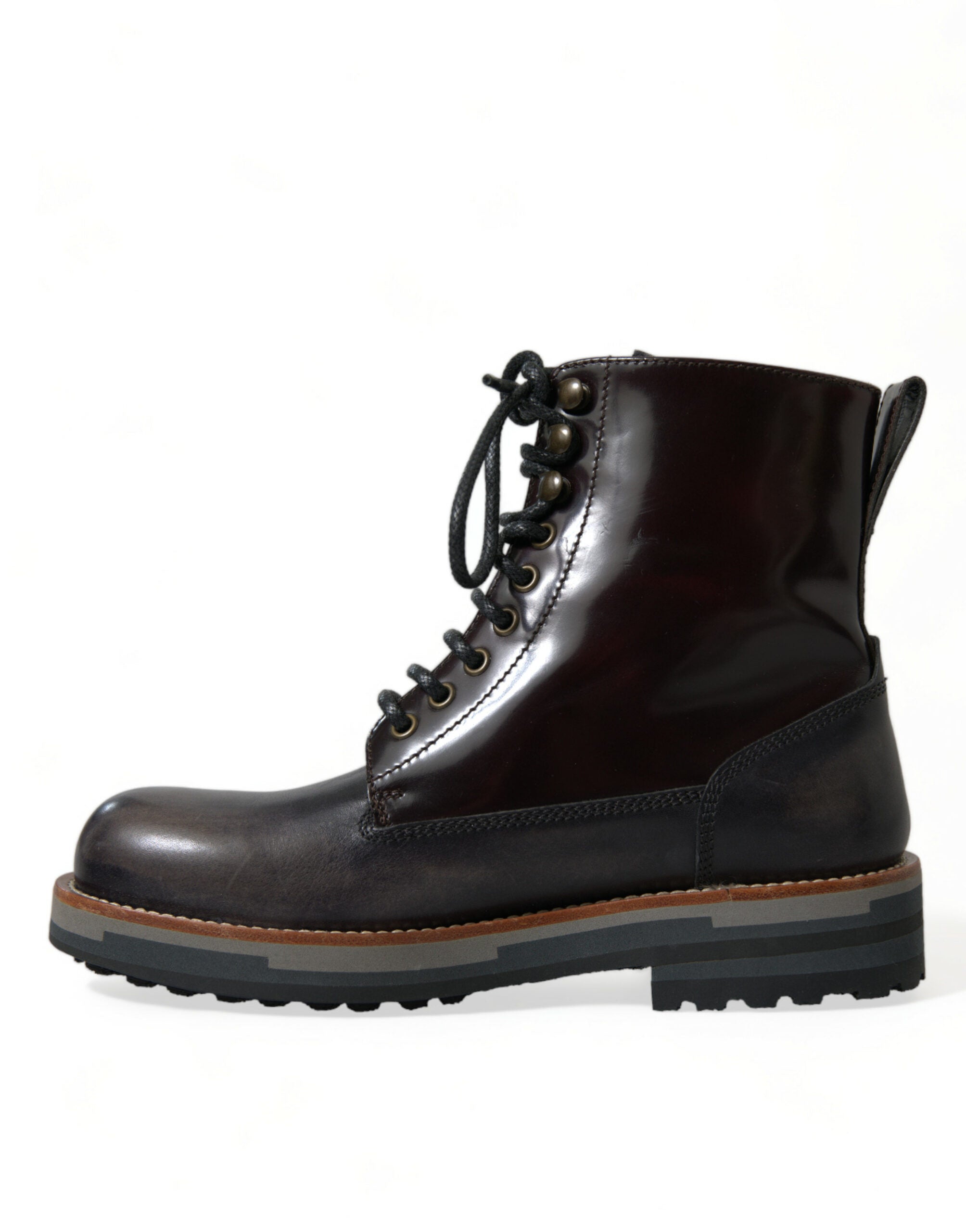 Dolce & Gabbana Chic Bi-Color Leather Mid Calf Boots - DEA STILOSA MILANO