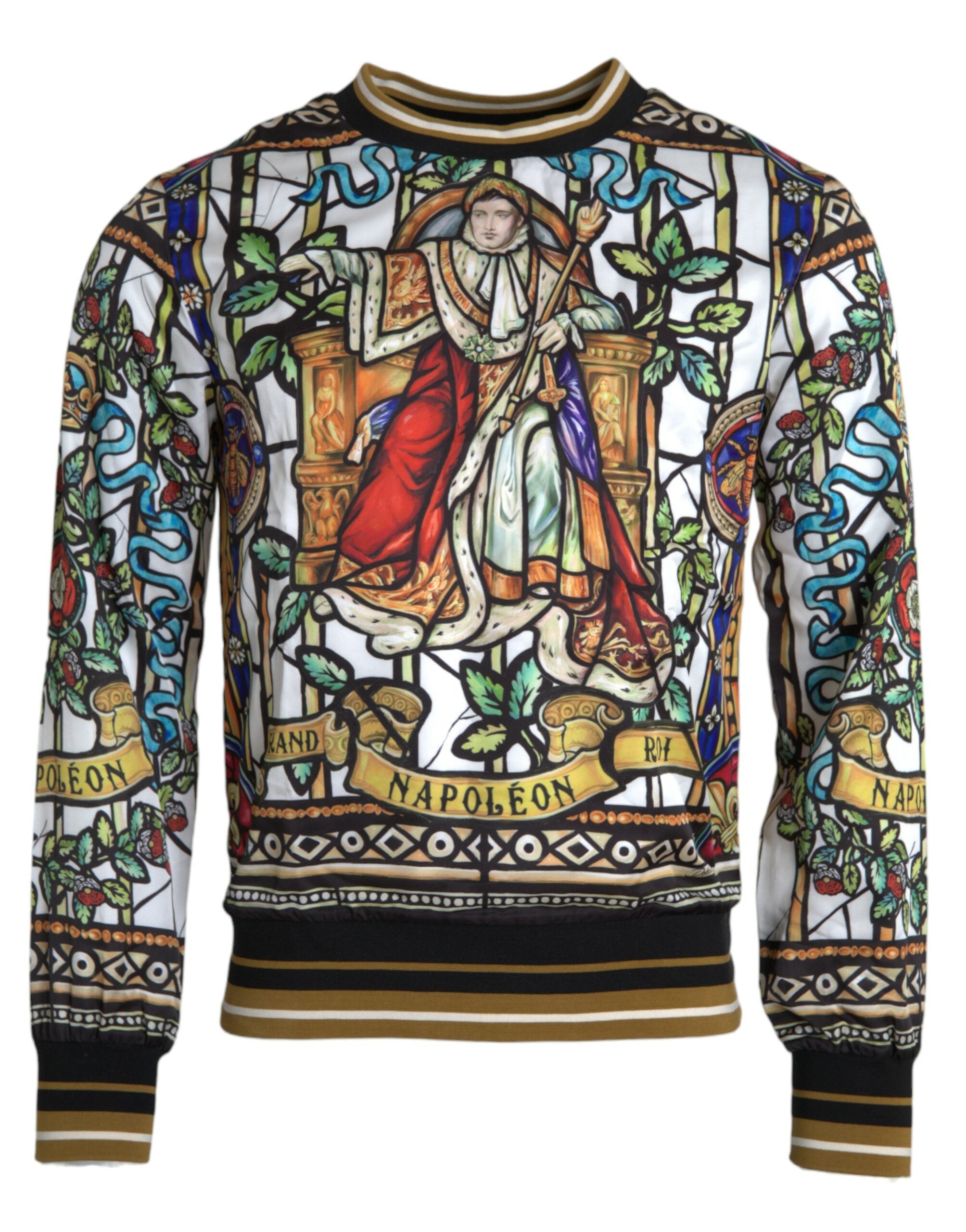 Dolce & Gabbana Napoleon Print Crew Neck Pullover Sweater - DEA STILOSA MILANO