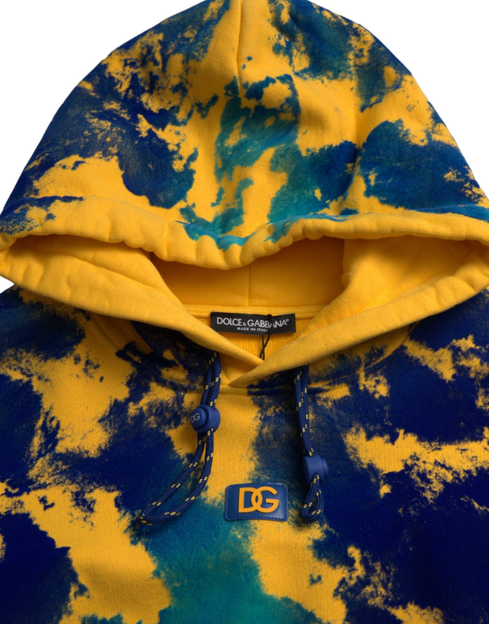 Dolce & Gabbana Elegant Multicolor Hooded Pullover Sweater - DEA STILOSA MILANO