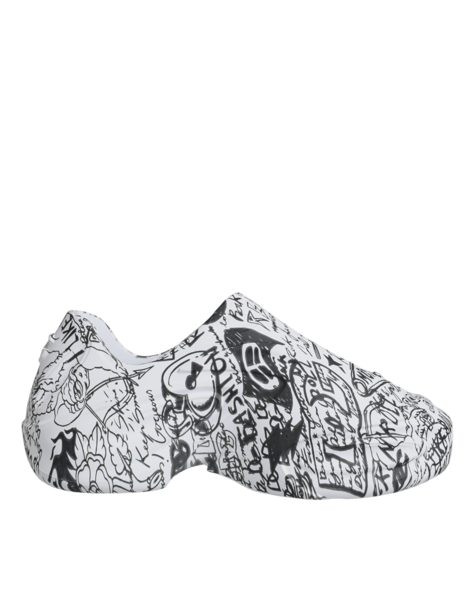 Sneakers Daymaster blanches et noires à motifs graffiti de Dolce &amp; Gabbana