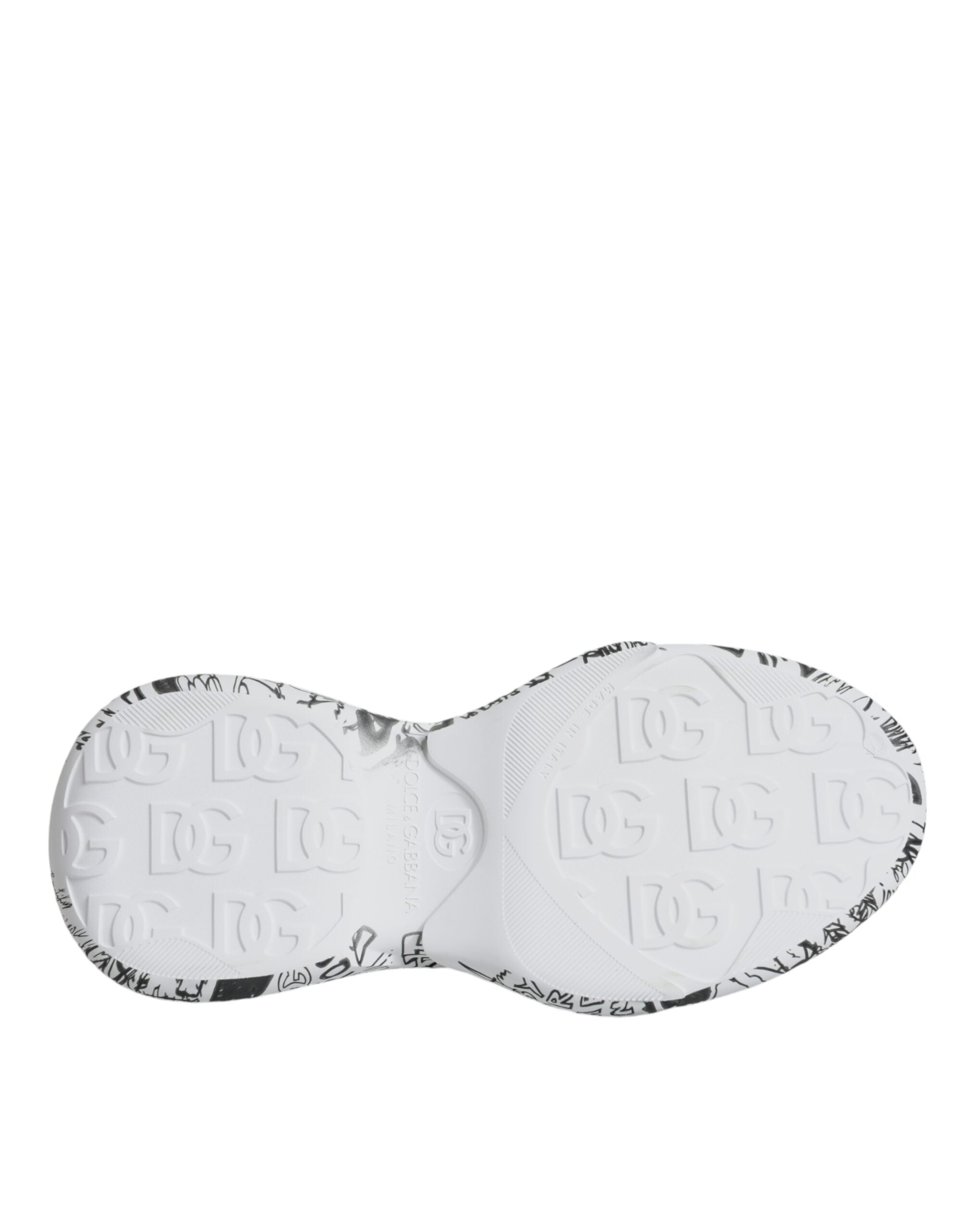 Sneakers Daymaster blanches et noires à motifs graffiti de Dolce &amp; Gabbana