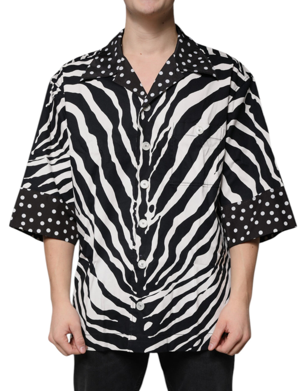 Dolce & Gabbana Zebra Print Oversize Shirt - Artisanal Luxury