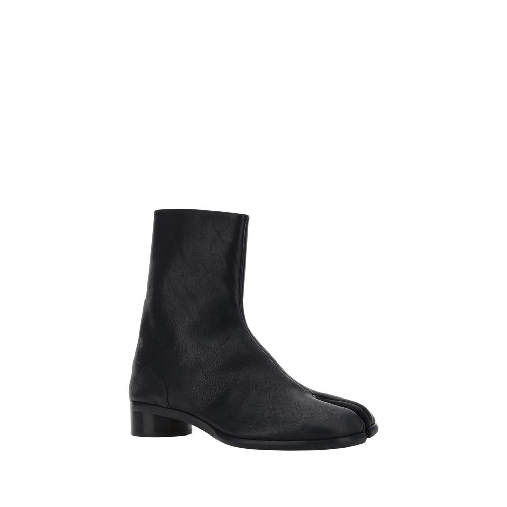 Maison Margiela Black Camel Hair  Flat Boots