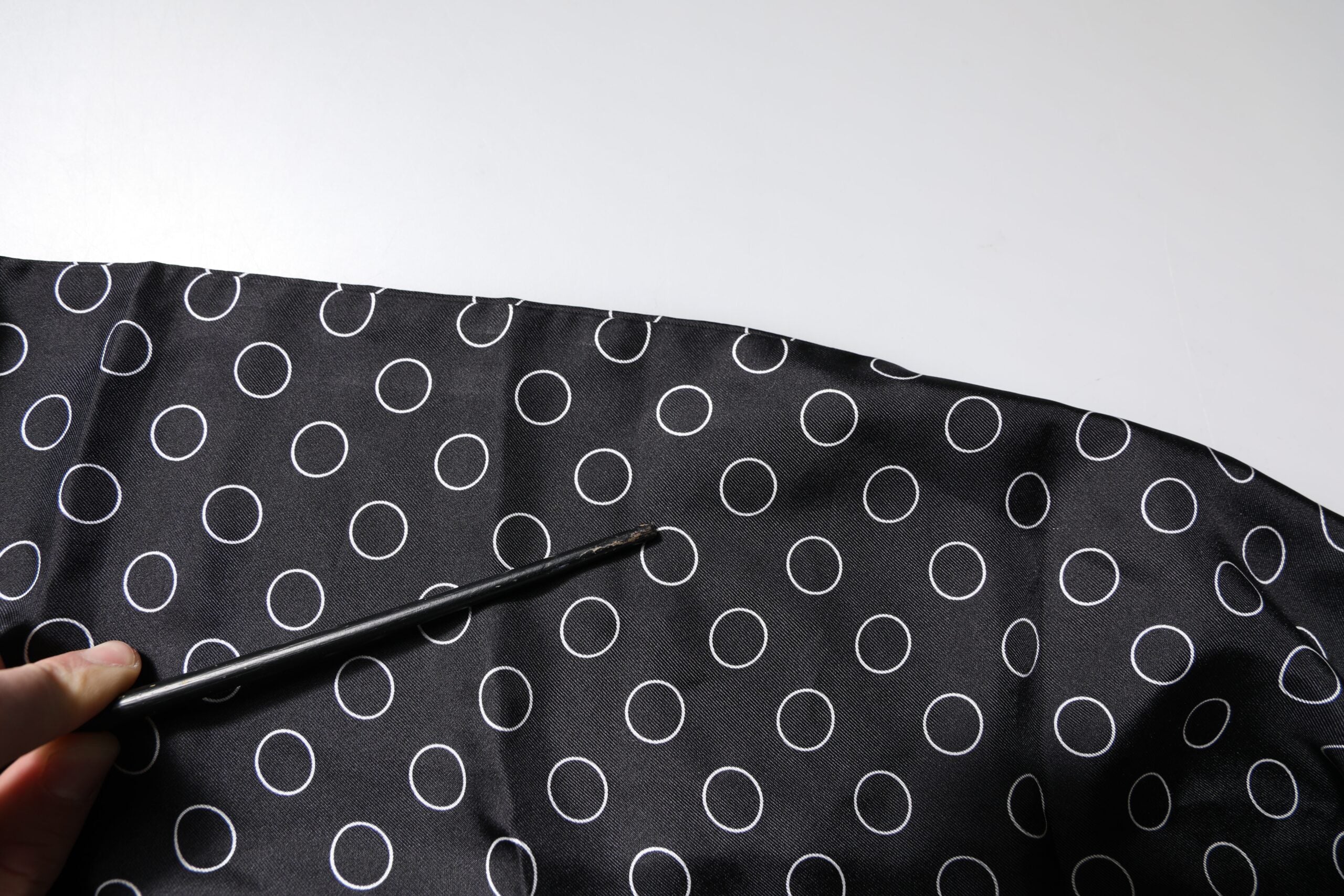 Dolce & Gabbana Black Circles Silk Fringes Shawl Wrap Scarf