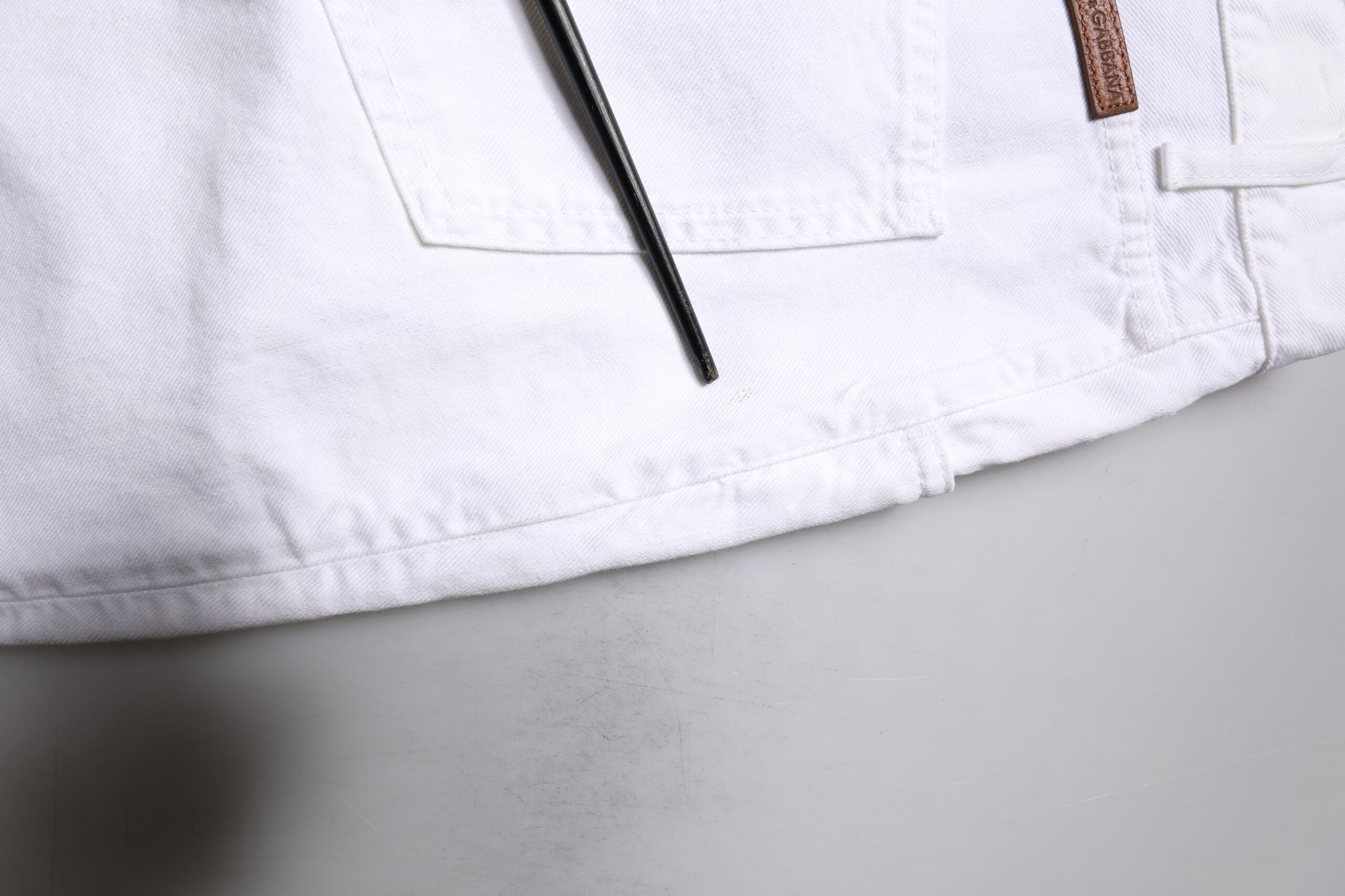 Dolce & Gabbana White Cotton Straight Men Denim Jeans