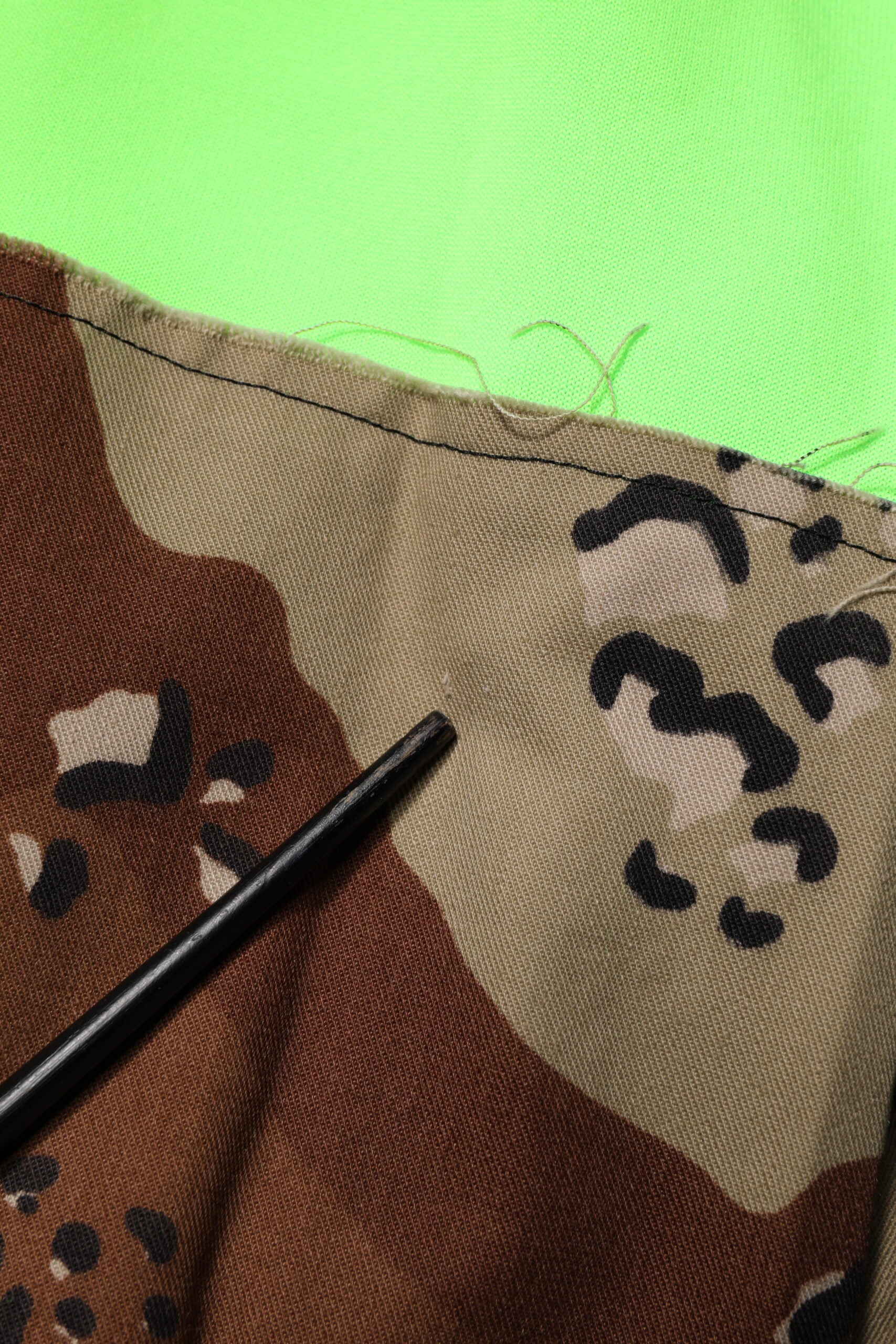 Dolce & Gabbana Green Patchwork Cargo Bermuda Shorts