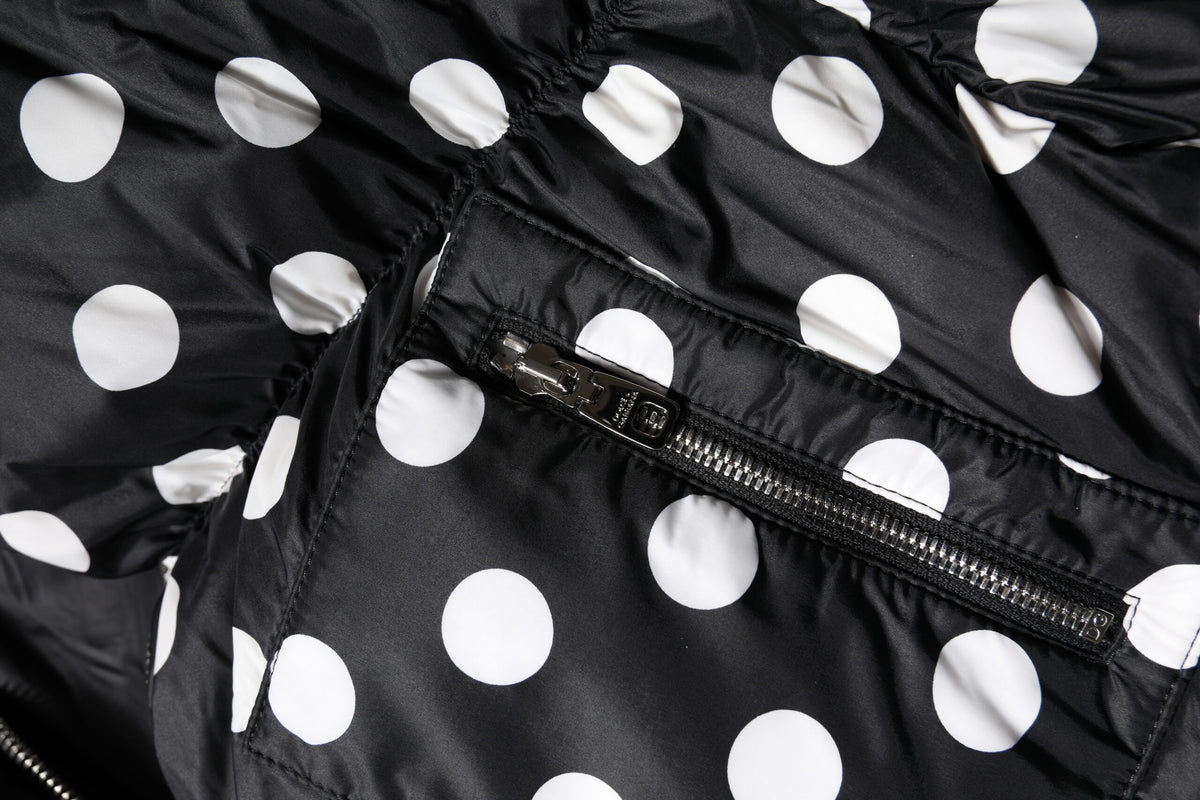 Dolce & Gabbana Polka Dot Puffer Jacket - Italian Luxury Fashion