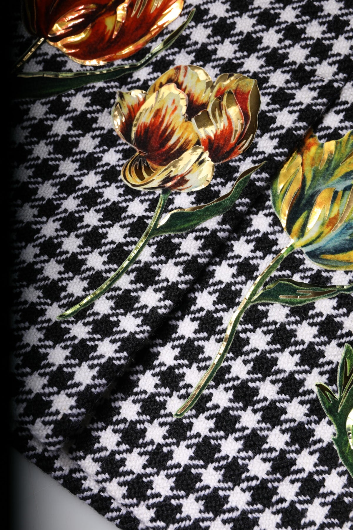 Dolce & Gabbana Floral Print High Waist Pencil Skirt Couture