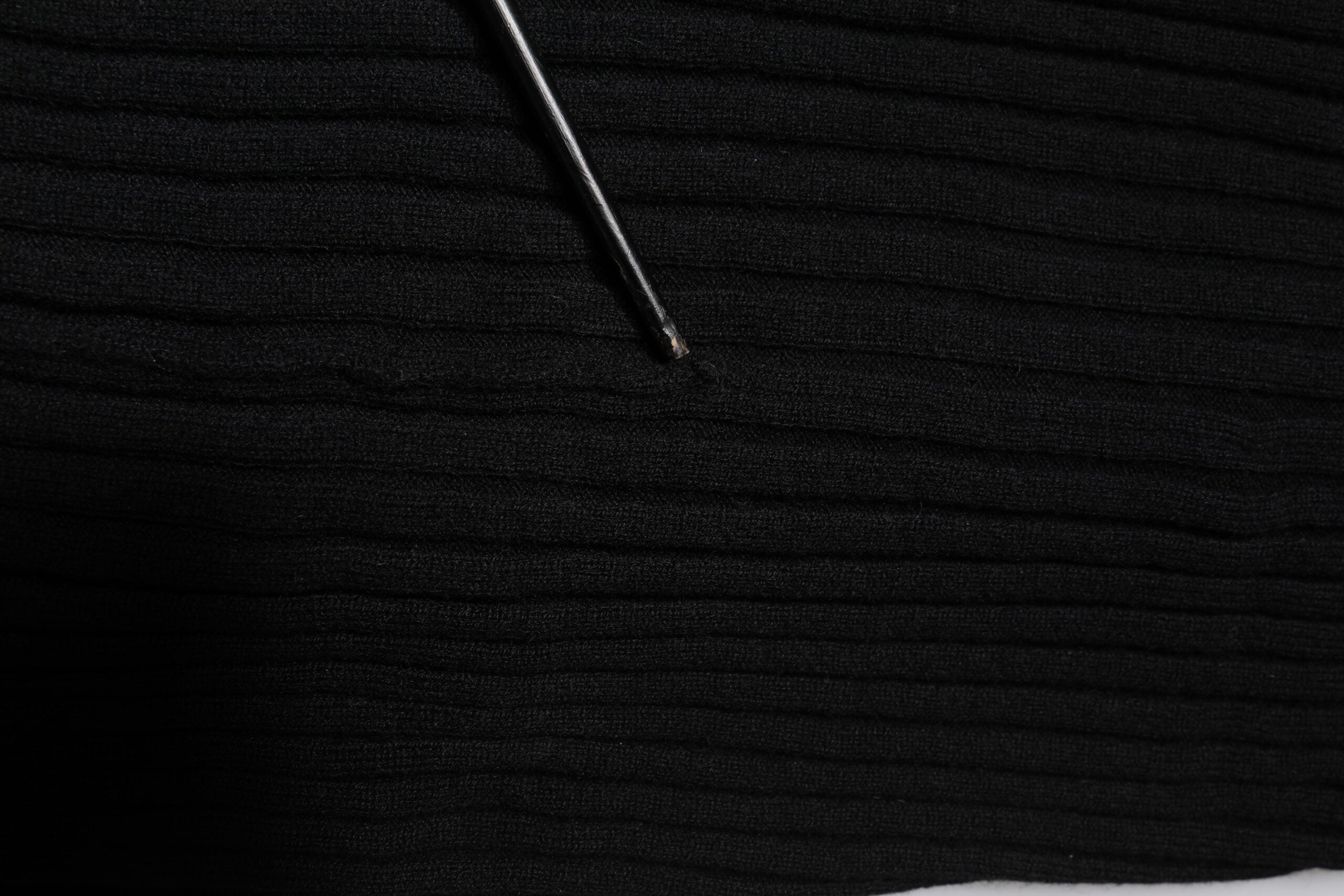 Dolce & Gabbana Black Cashmere Knitted Neck Warmer Foulard Scarf