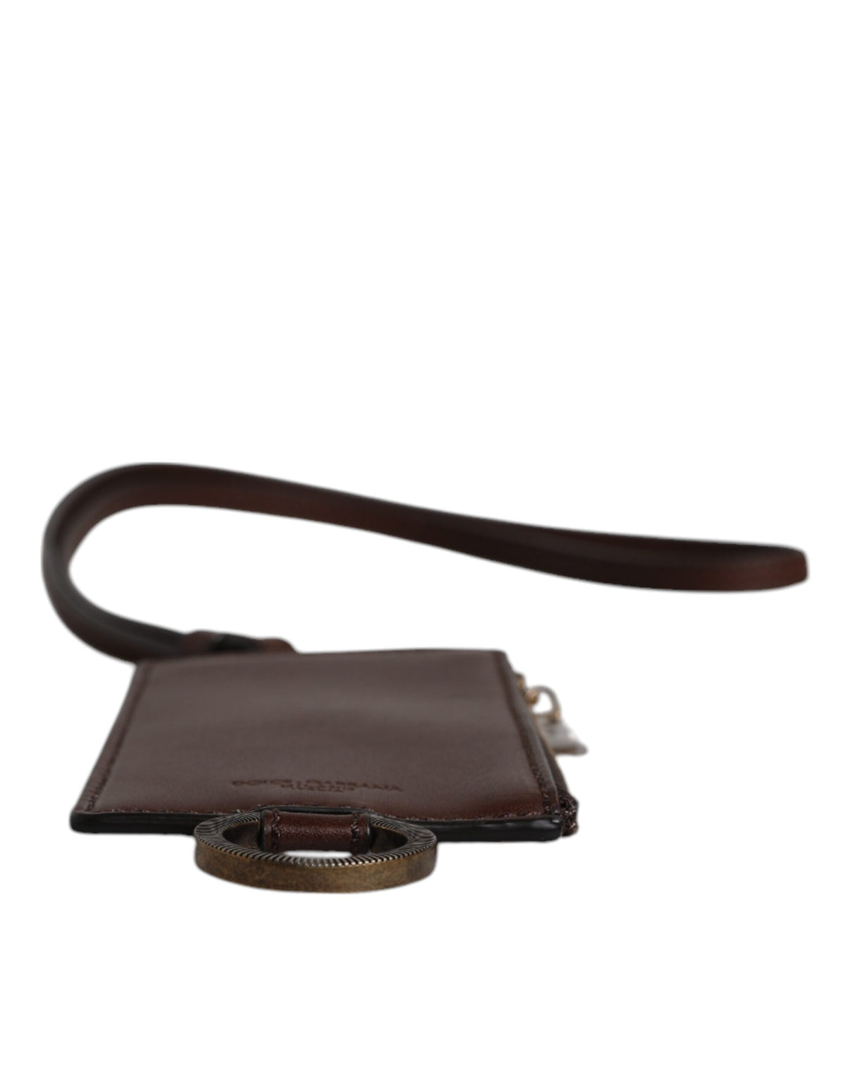 Dolce & Gabbana Lanyard Card Holder Wallet in Calfskin Leather