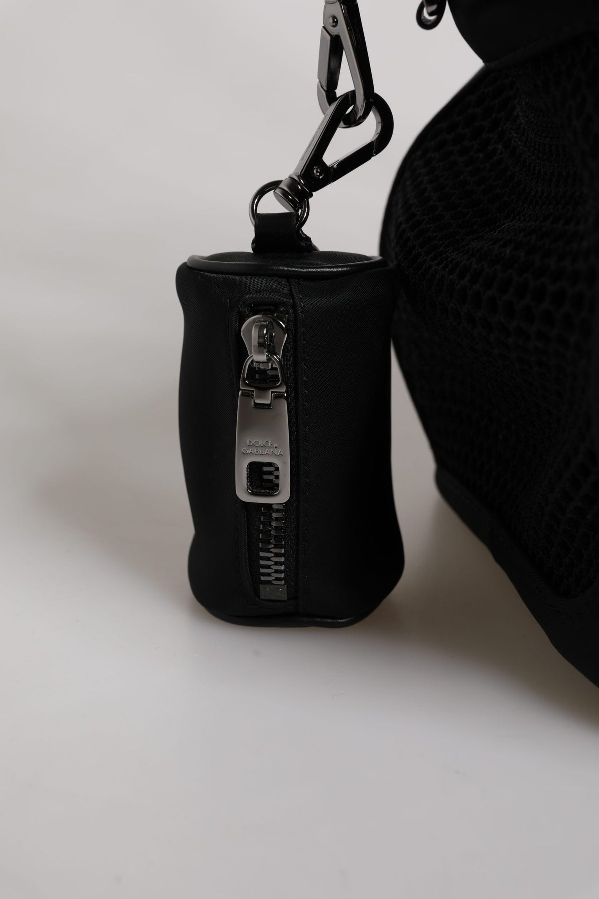 Indulge in the Dolce & Gabbana Black Shoulder Strap Pet Carry Bag, where exquisite craftsmanship meets luxurious design, elevating every moment with sophistication.