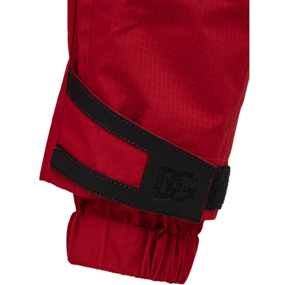Dolce & Gabbana Red Polyamide Athletic Pants
