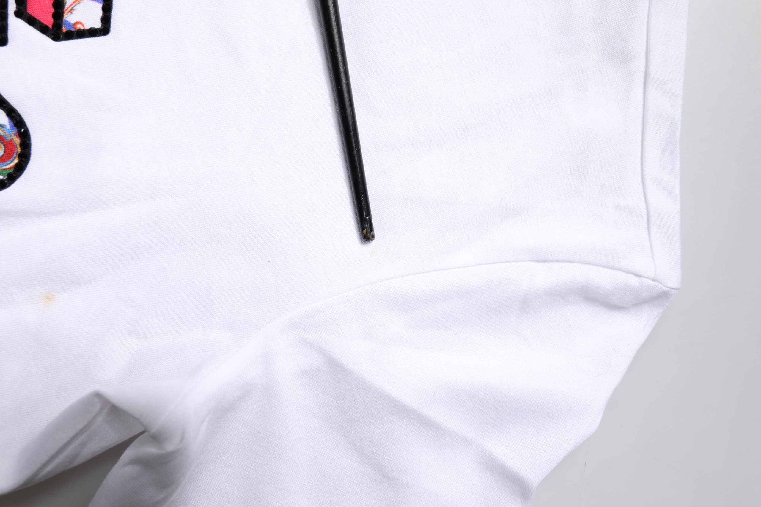 Dolce & Gabbana White Cotton Logo Print Round Neck T-shirt