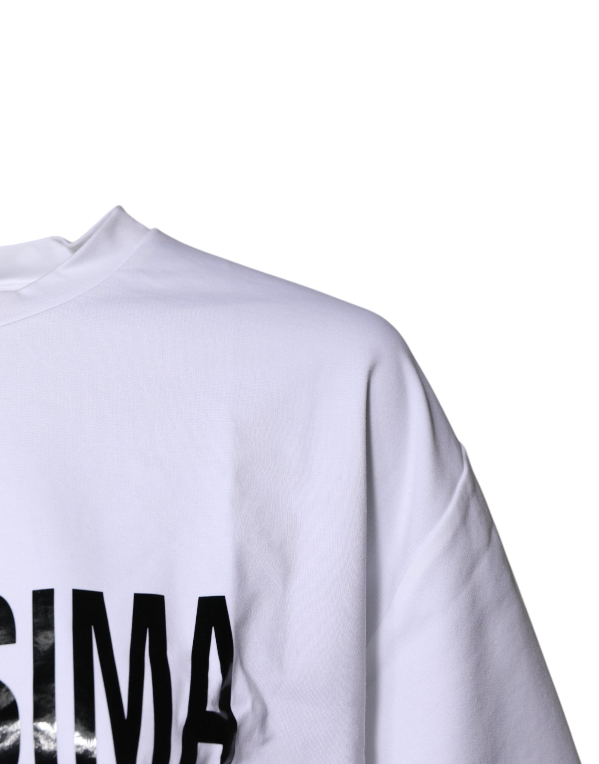 Dolce & Gabbana White Bellissima Cotton Crew Neck T-shirt