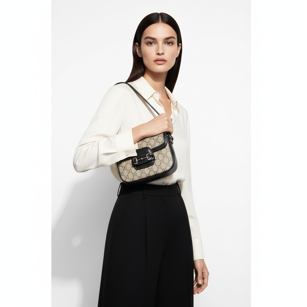 Gucci Beige Fabric Shoulder Bag