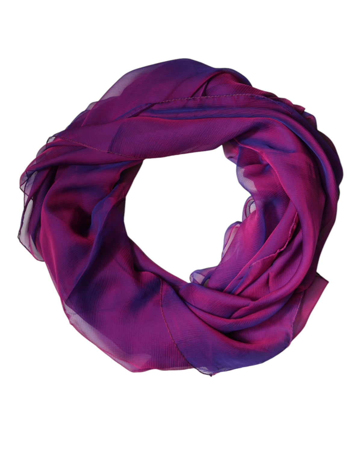 Dolce & Gabbana Purple Silk Wrap Shawl Scarf - Timeless Elegance