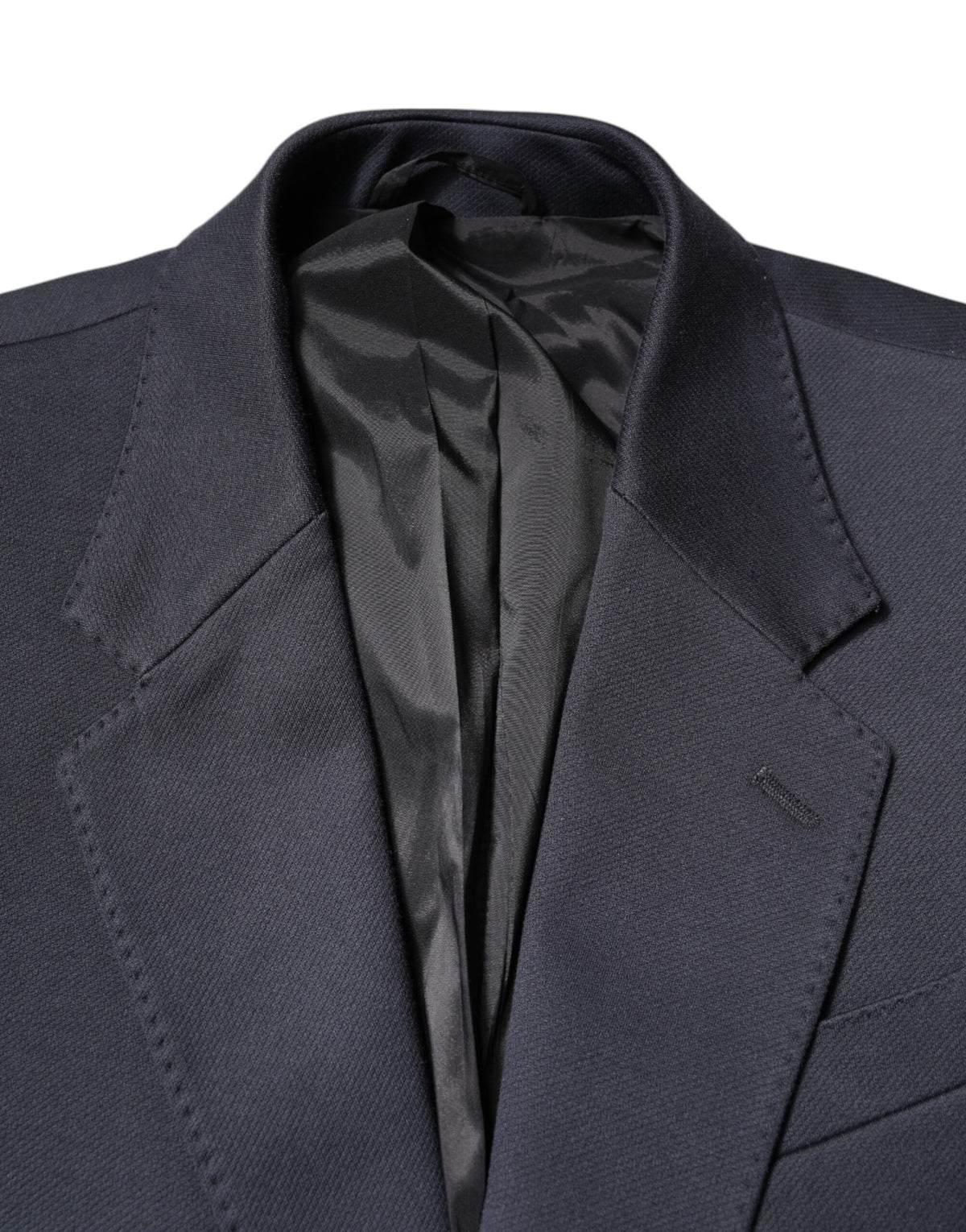 Dolce & Gabbana Dark Blue Cotton Blazer - Timeless Elegance