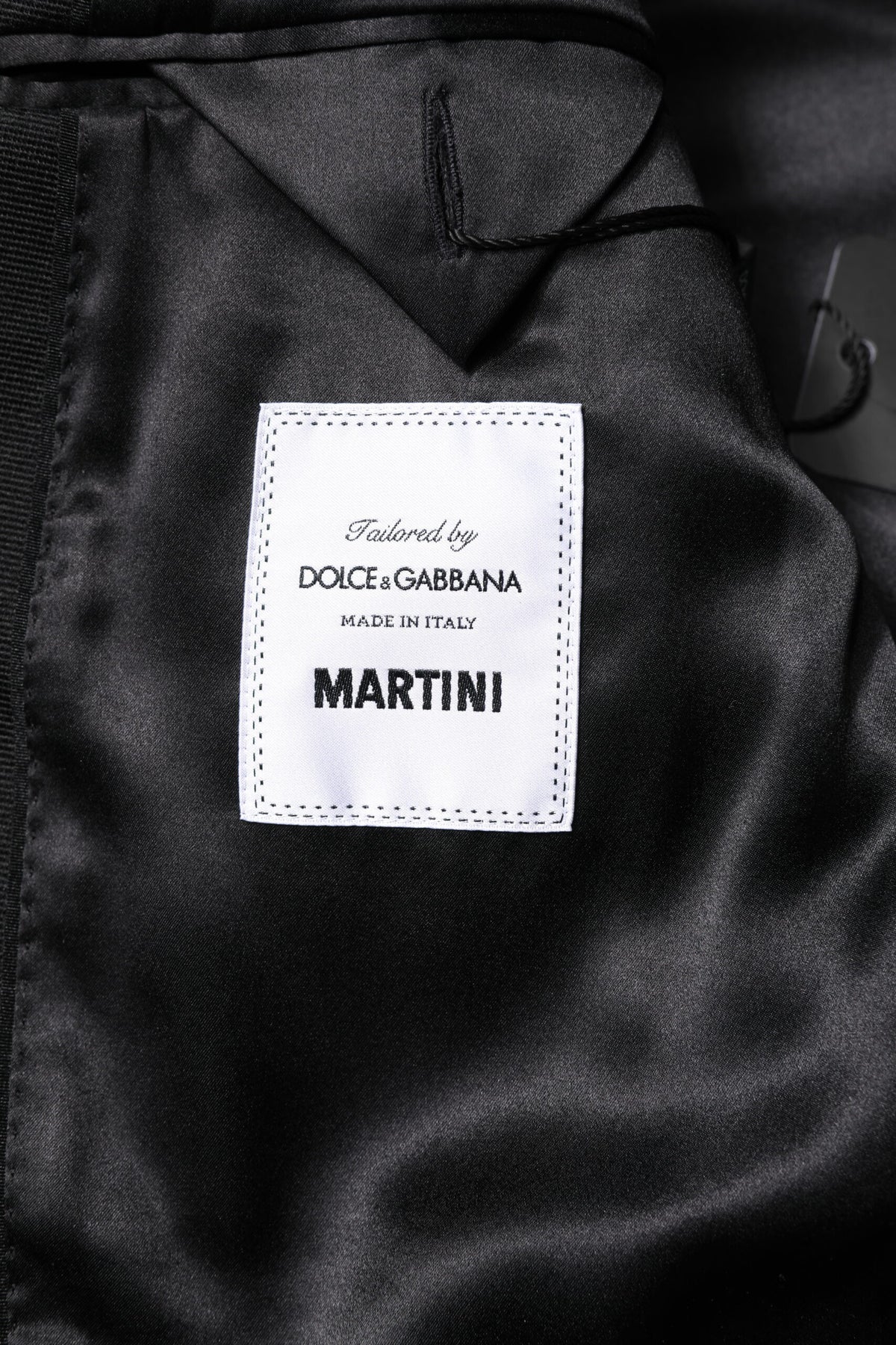 Dolce & Gabbana Black Gray MARTINI Jacquard Men 3 Piece Suit
