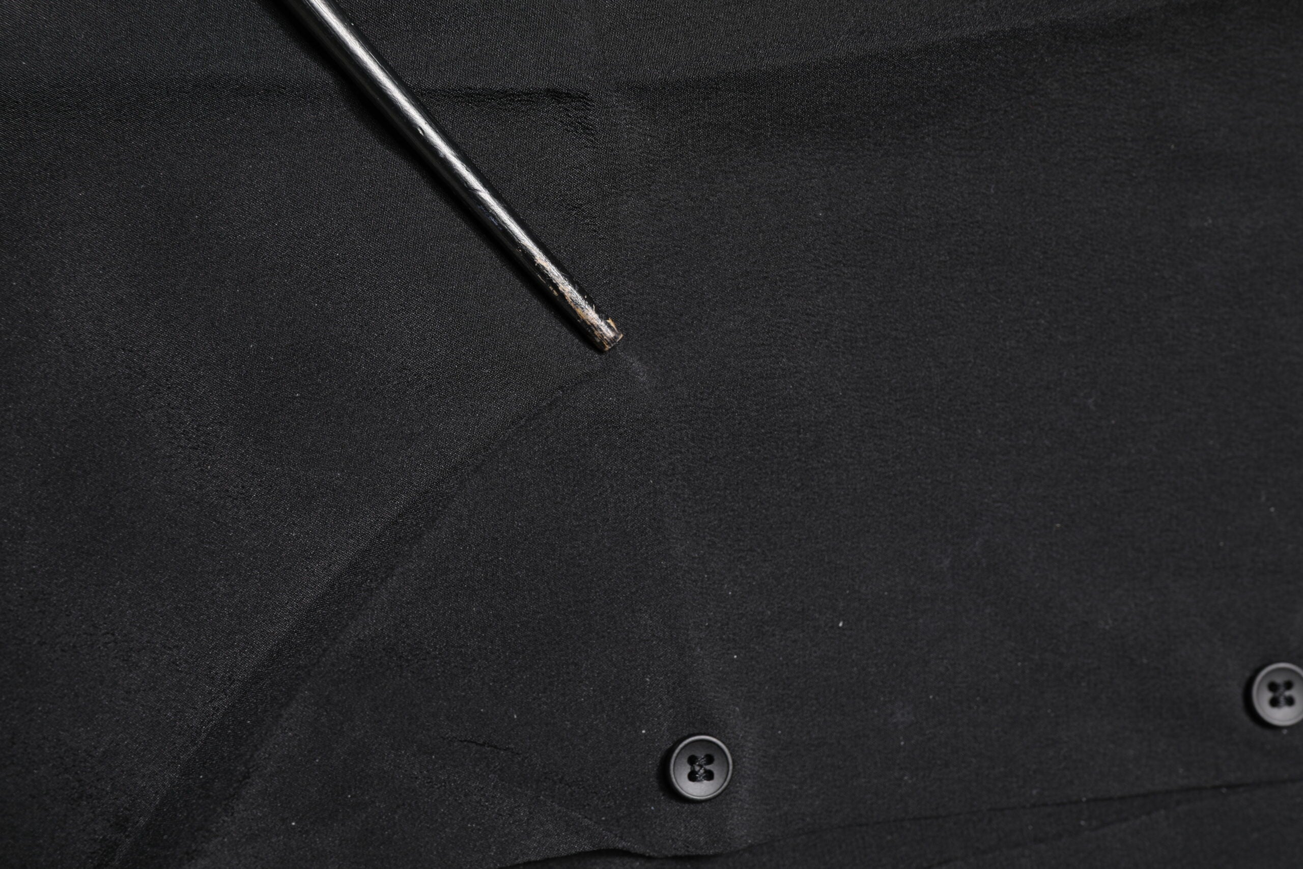 Dolce & Gabbana Black Silk GOLD Long Sleeves Dress Shirt