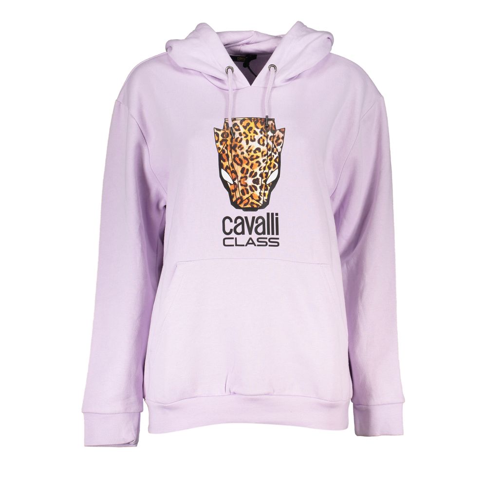 Indulge in the CAVALLI CLASS Viola Polyester Women Sweatshirt, where Italian craftsmanship meets luxurious comfort, embodying elegance and bold style for the discerning fashionista.