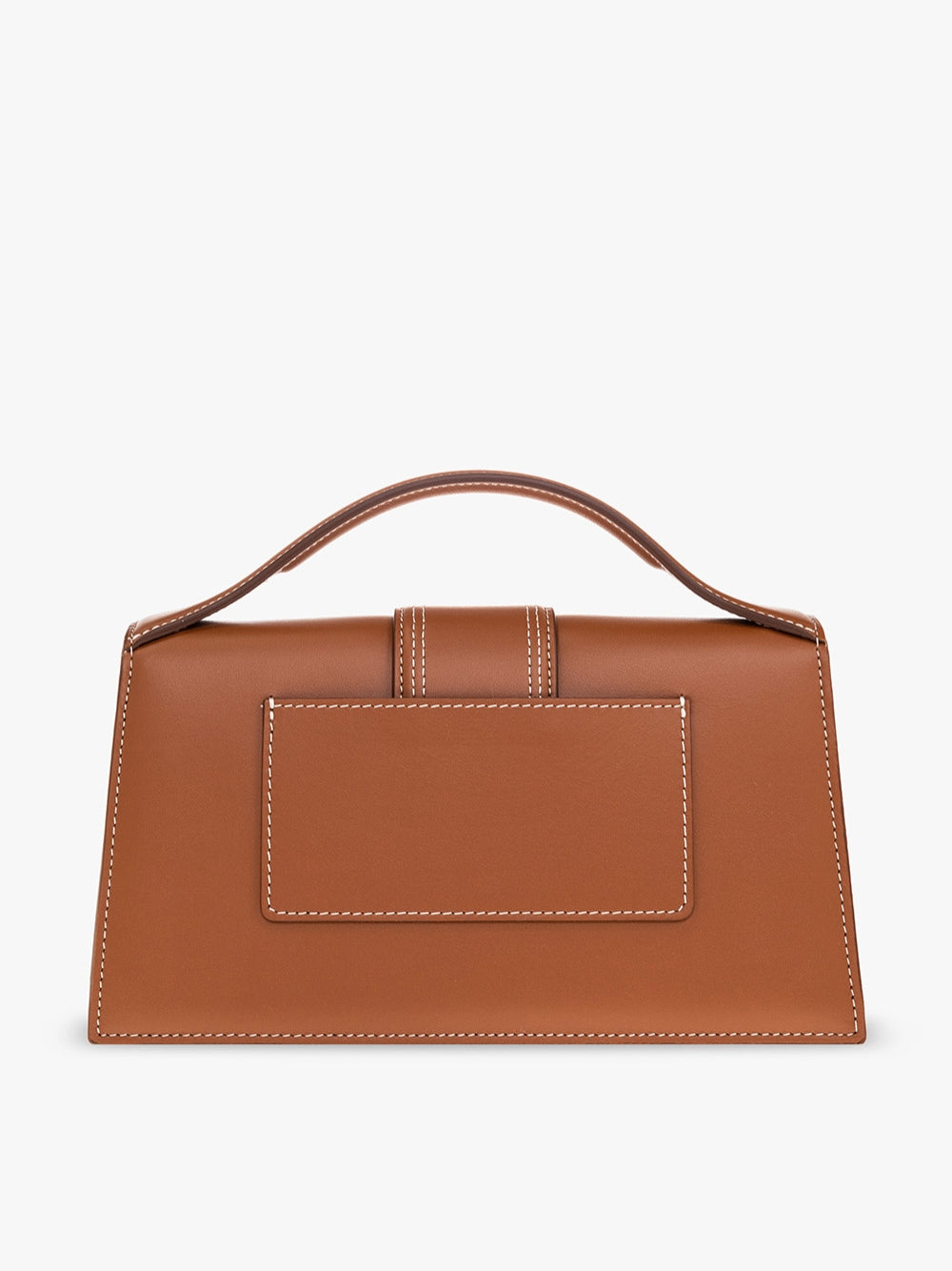 Elevate your style with the Jacquemus Le Grand Bambino light brown bag, a masterpiece of leather craftsmanship that embodies luxury and sophistication.