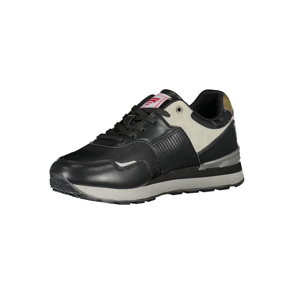 Carrera Black Polyurethane Sneakers - Artisanal Luxury Footwear
