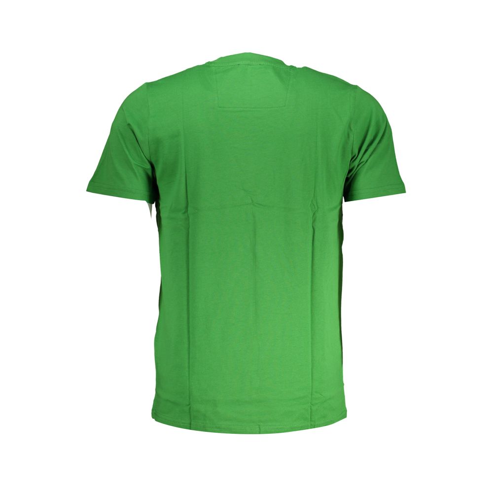 Indulge in the exquisite Cavalli Class Verde Cotton Men T-Shirt, crafted from 100% Cotone, merging luxury and comfort for a sophisticated wardrobe essential.