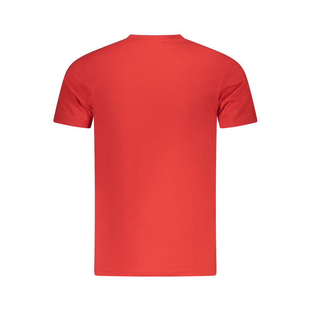 Elevate your wardrobe with the Cavalli Class Red Cotton Men T-Shirt, a luxurious blend of exquisite craftsmanship and contemporary design, perfect for the discerning individual.