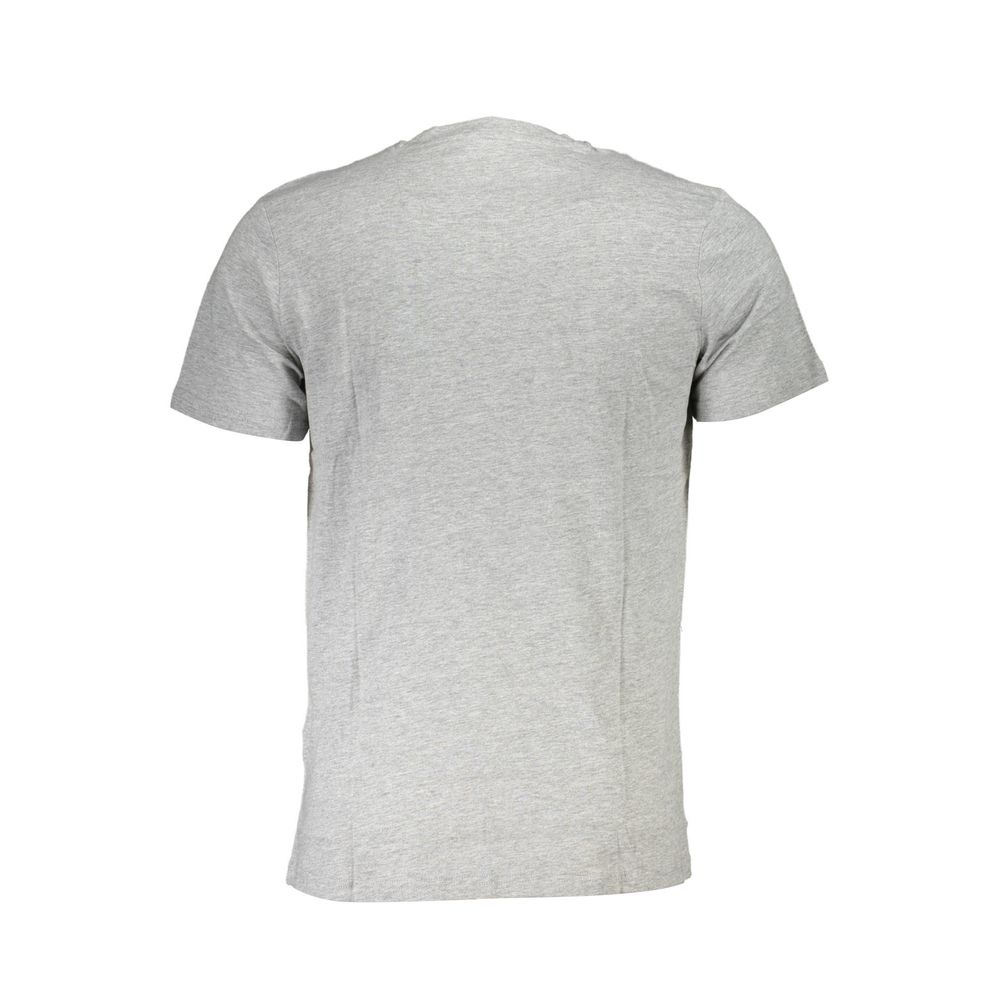 Indulge in the Cavalli Class Grigio Cotton Men's T-Shirt, where exquisite craftsmanship meets timeless elegance, perfect for those who embody sophistication and style.