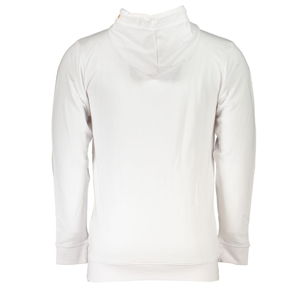 Elevate your wardrobe with the CAVALLI CLASS White Cotton Men Sweatshirt, a luxurious blend of comfort and style, perfect for the modern connoisseur.
