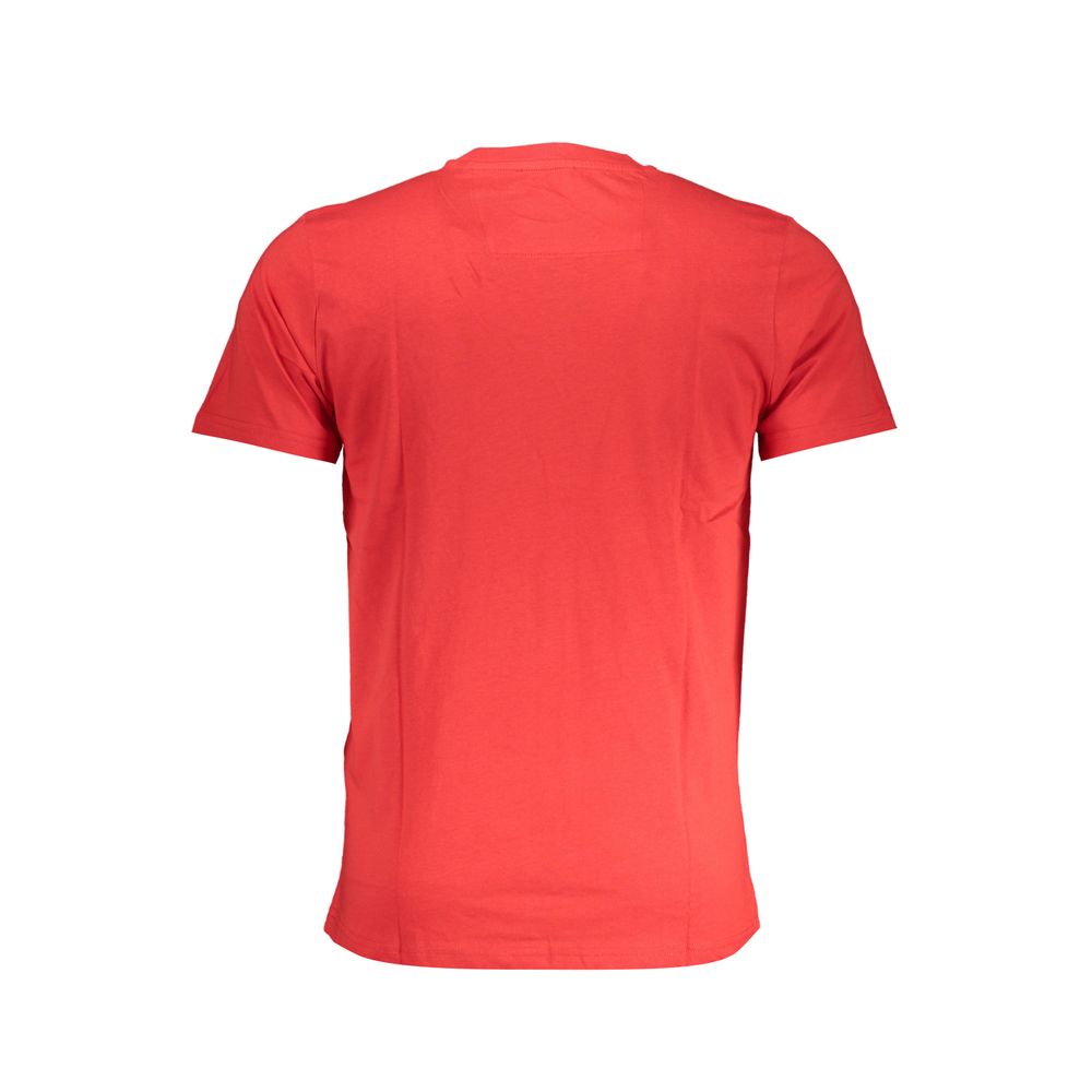 Elevate your style with the CAVALLI CLASS Red Cotton Men's T-Shirt, crafted from premium materials for a luxurious touch that embodies sophistication and timeless elegance.